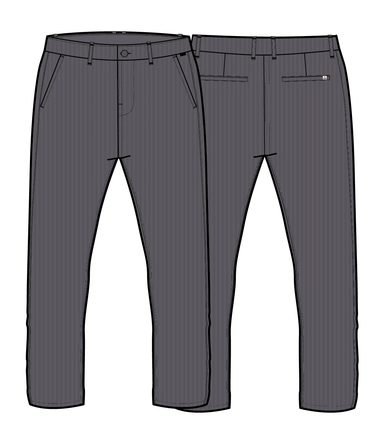 365 Cord Trouser - Charcoal - Image 7