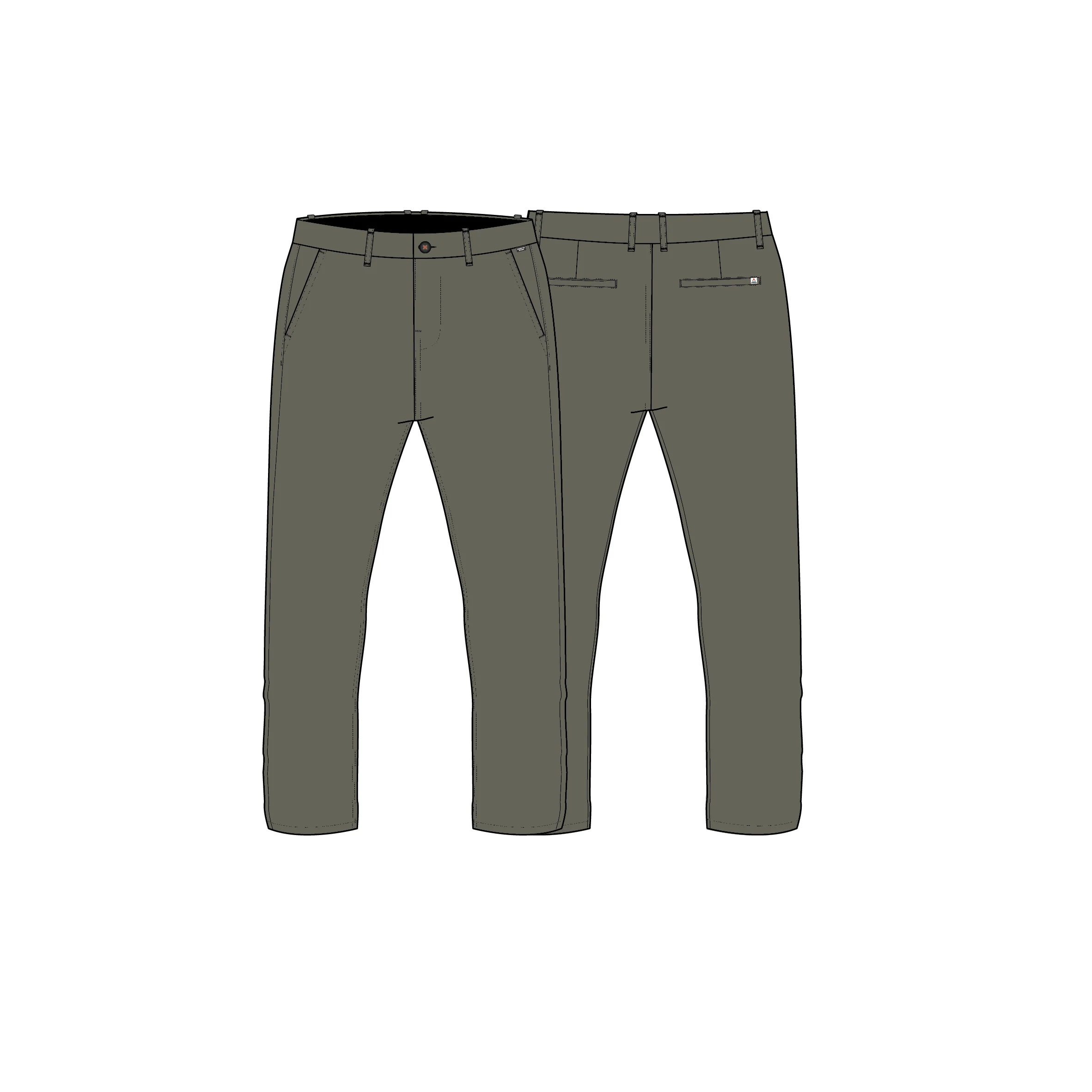 365 Trouser - Dusty Olive - Image 6