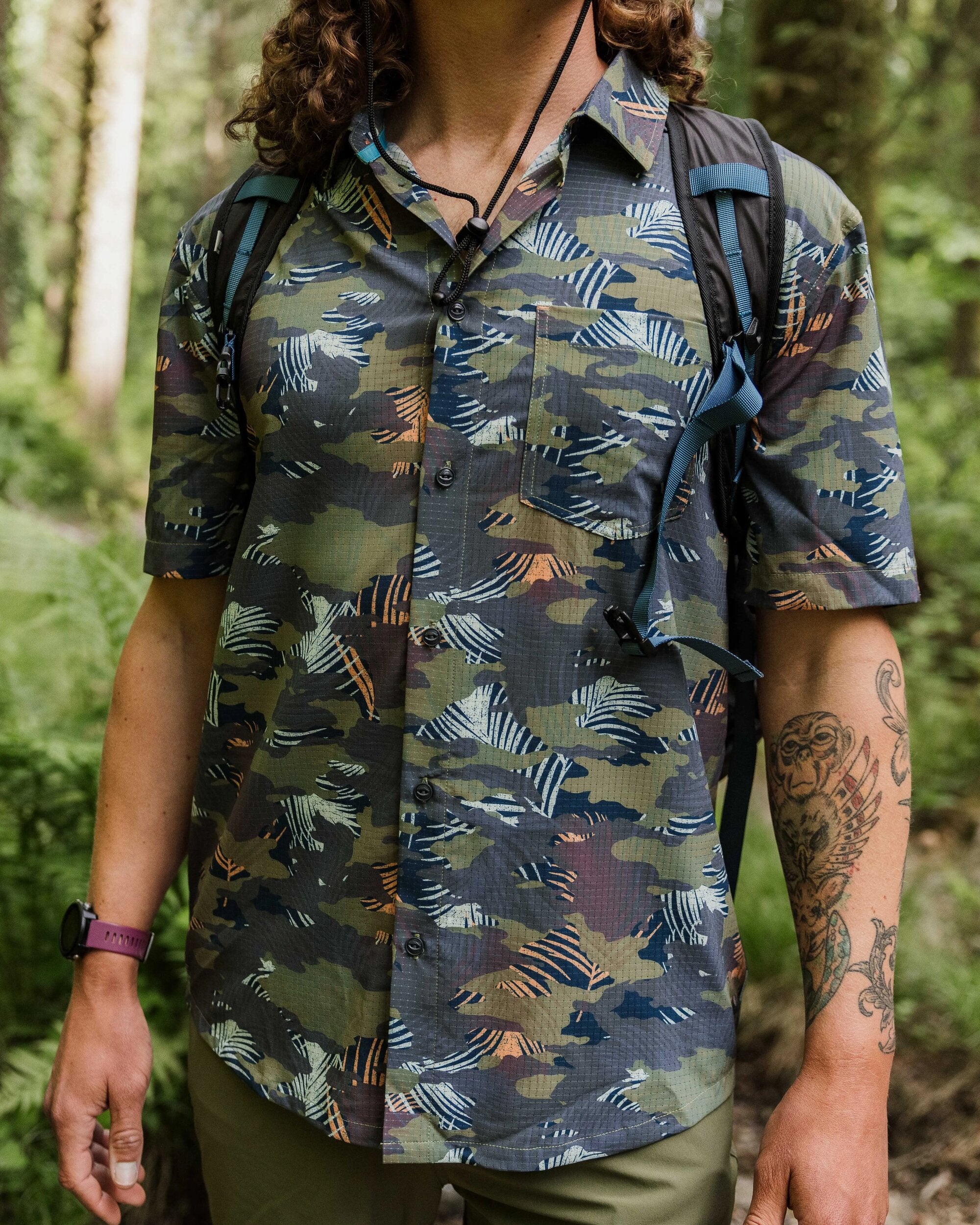 365 Active Shirt - Palm Camo Apricot - Image 6