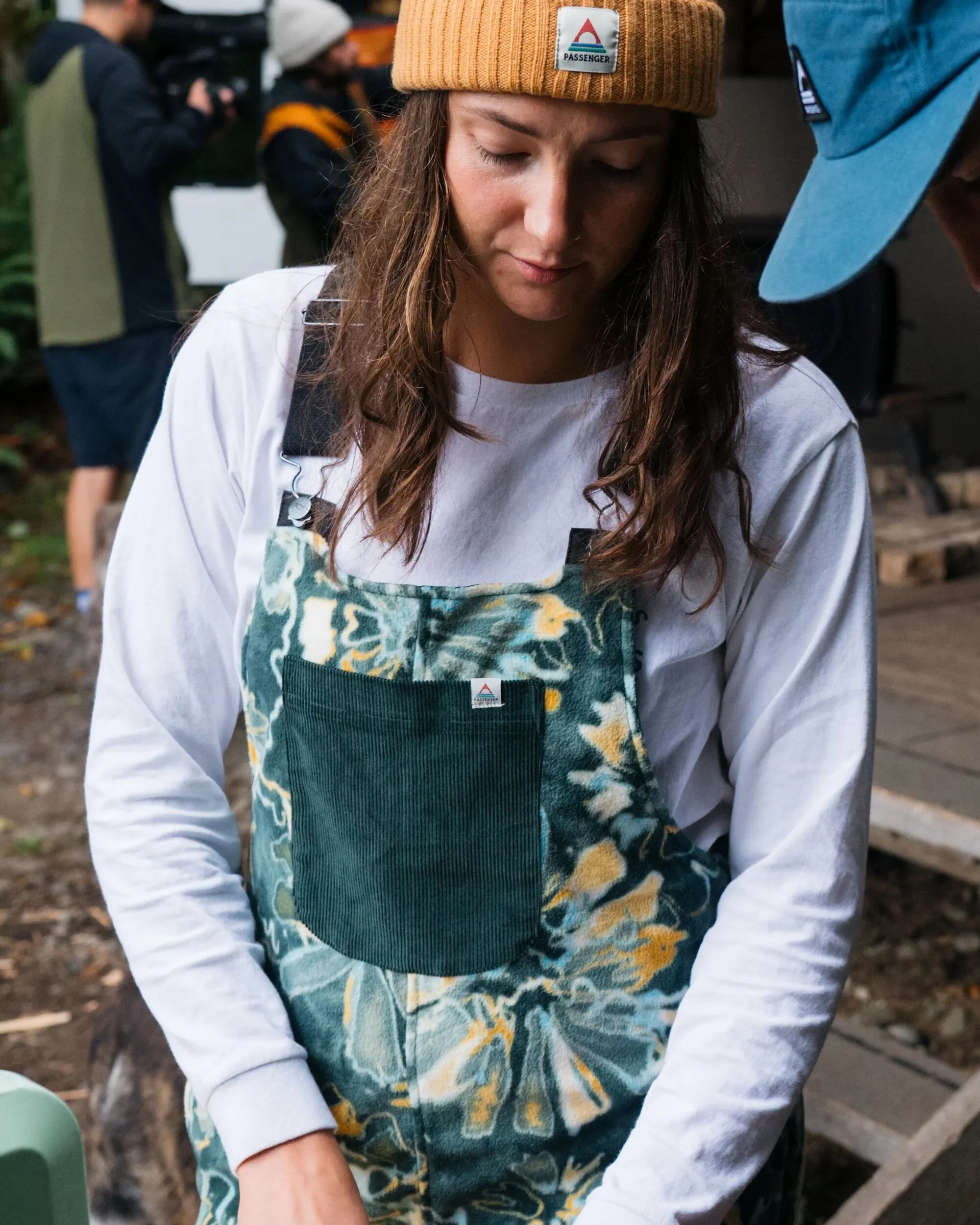 Ace Polar Fleece Dungarees - Frost Dark Fern - Image 5