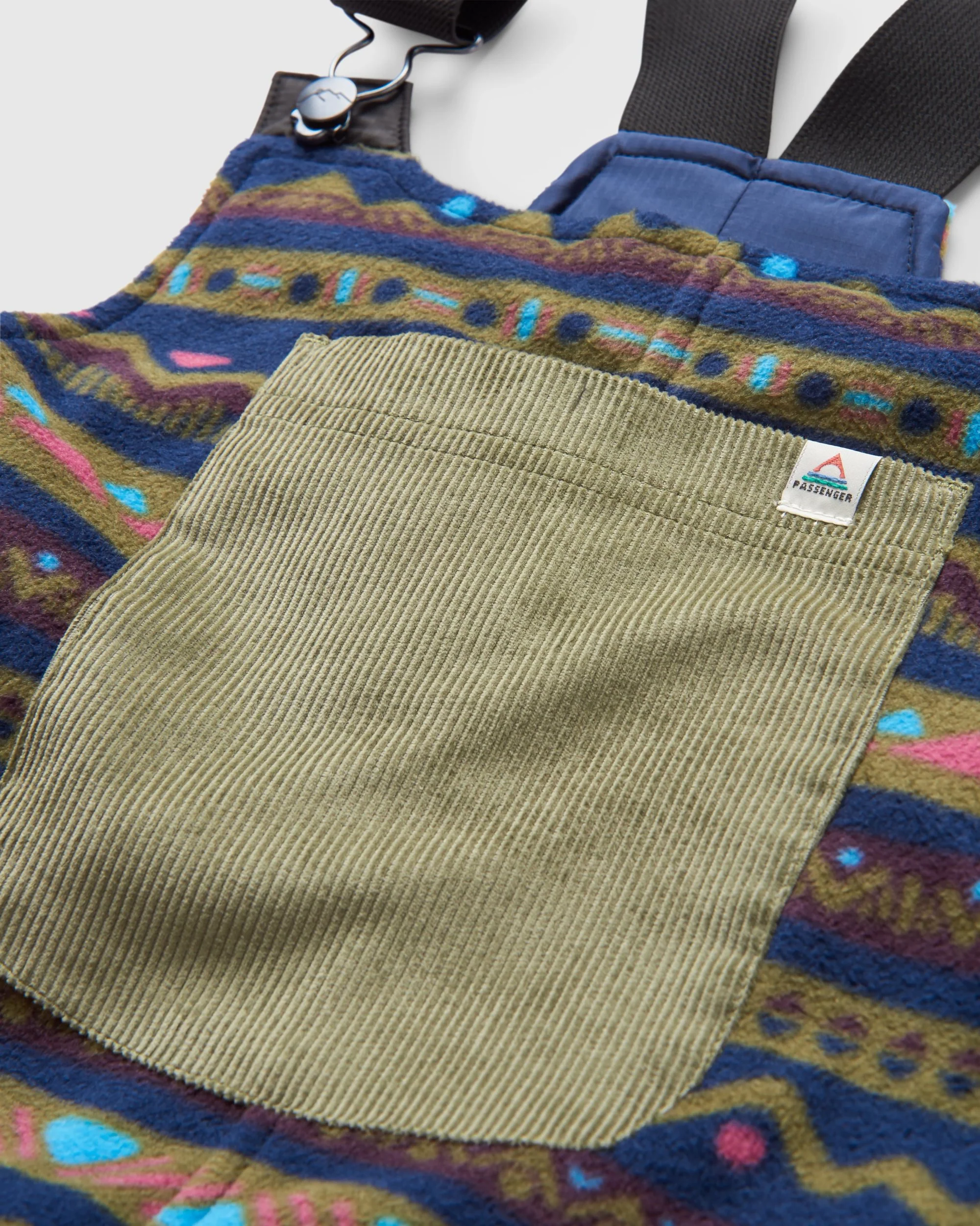 Ace Polar Fleece Dungarees - Mountain Geo Multi - Image 7