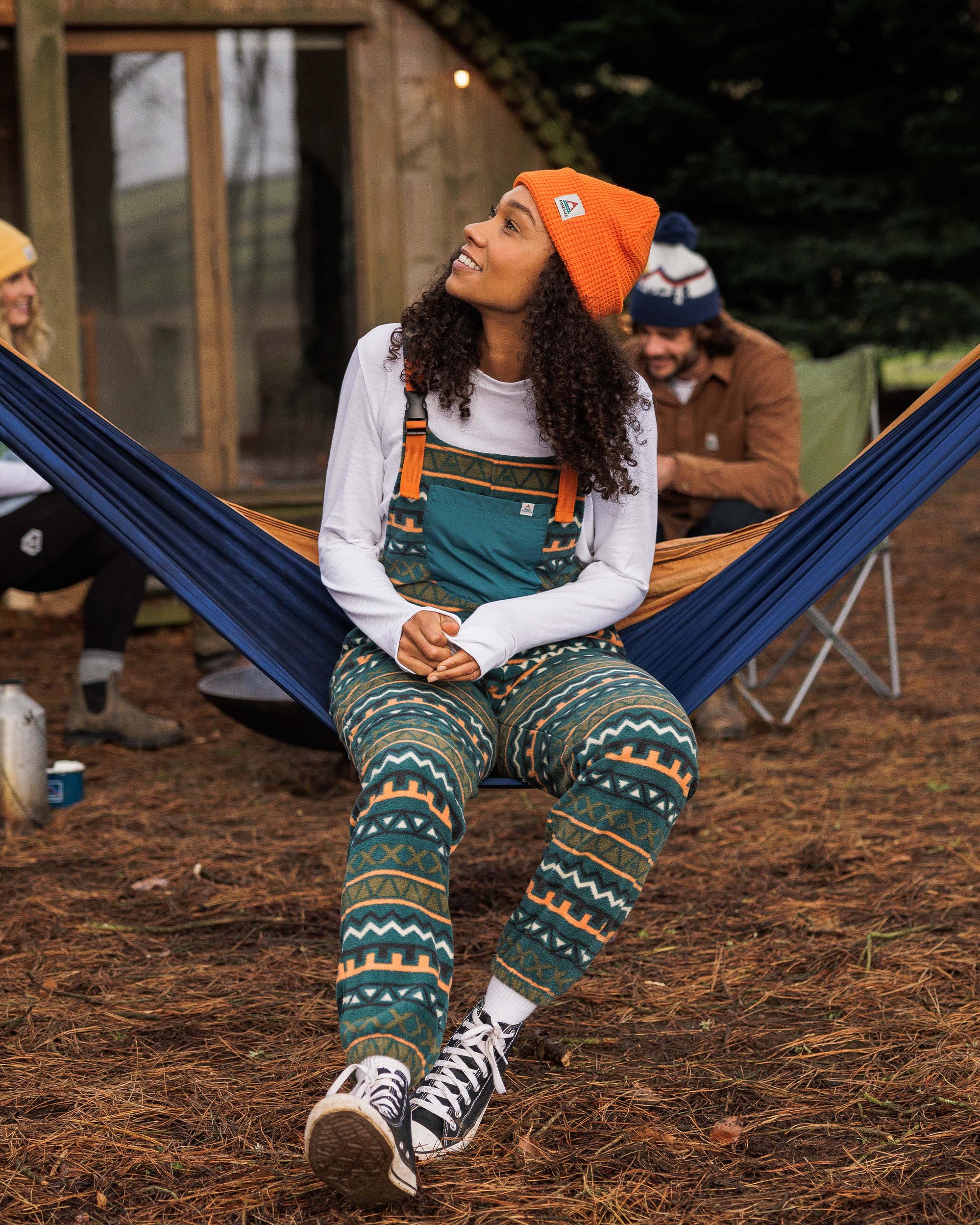 Ace Polar Fleece Dungarees - Retro Geo Mediterranean - Image 10