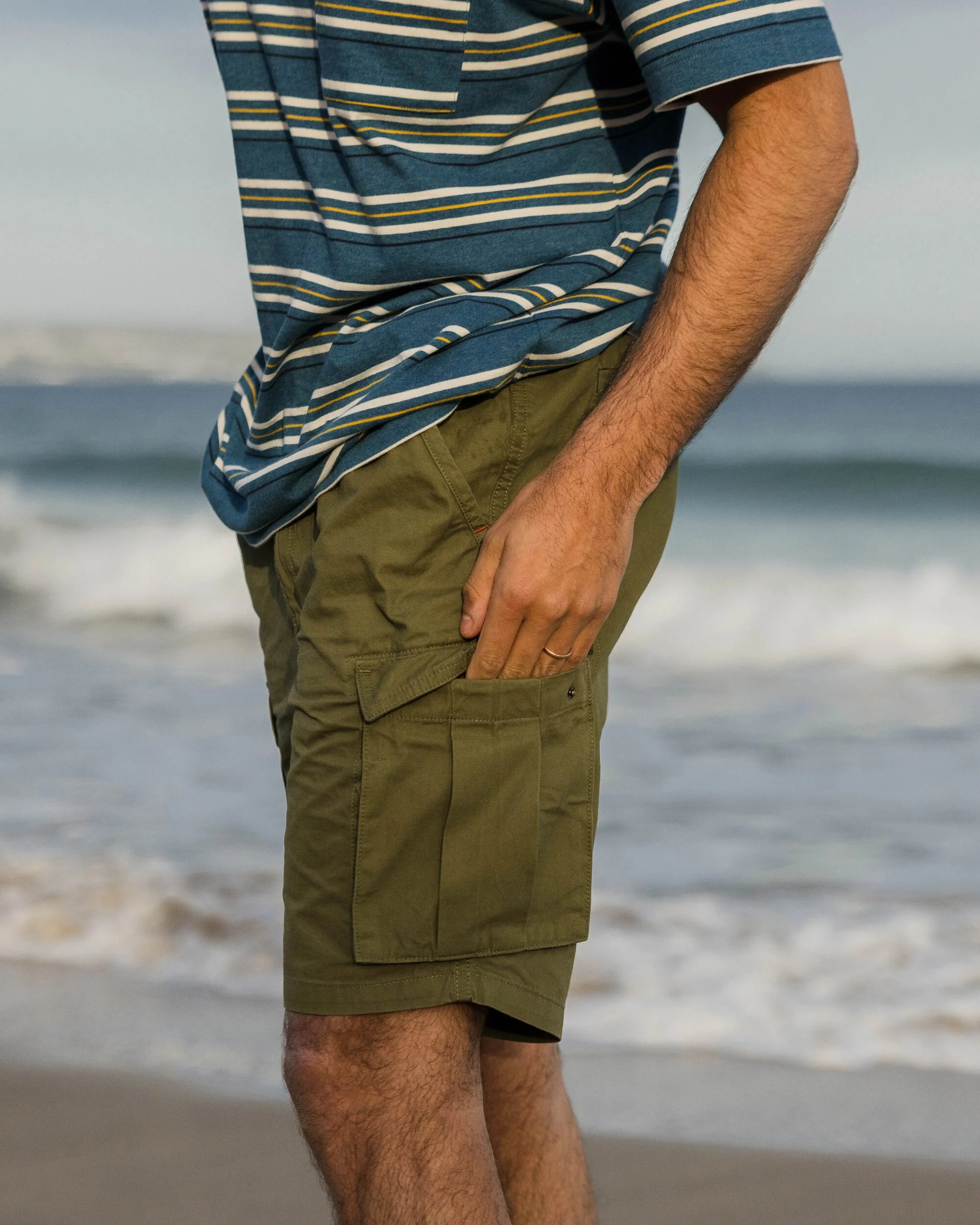 Adventurer Cargo Cotton Short - Khaki - Image 5