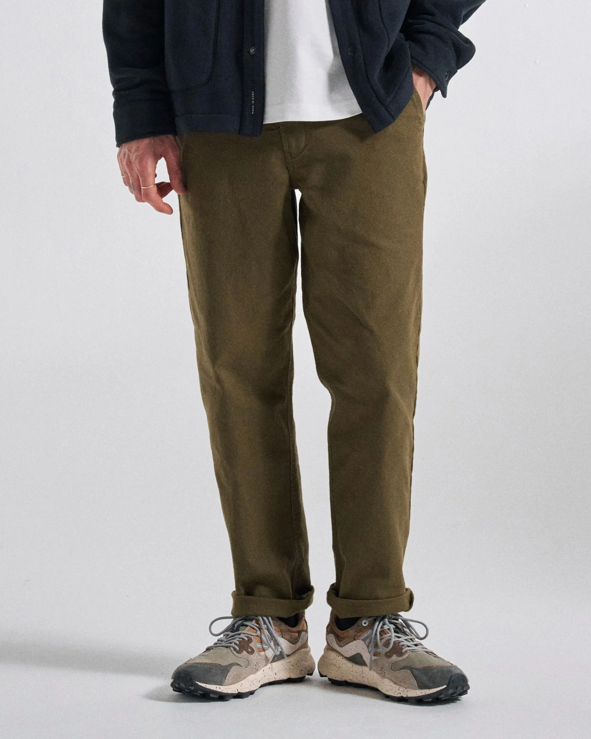 Adventurer Organic Canvas Trouser - Dark Olive
