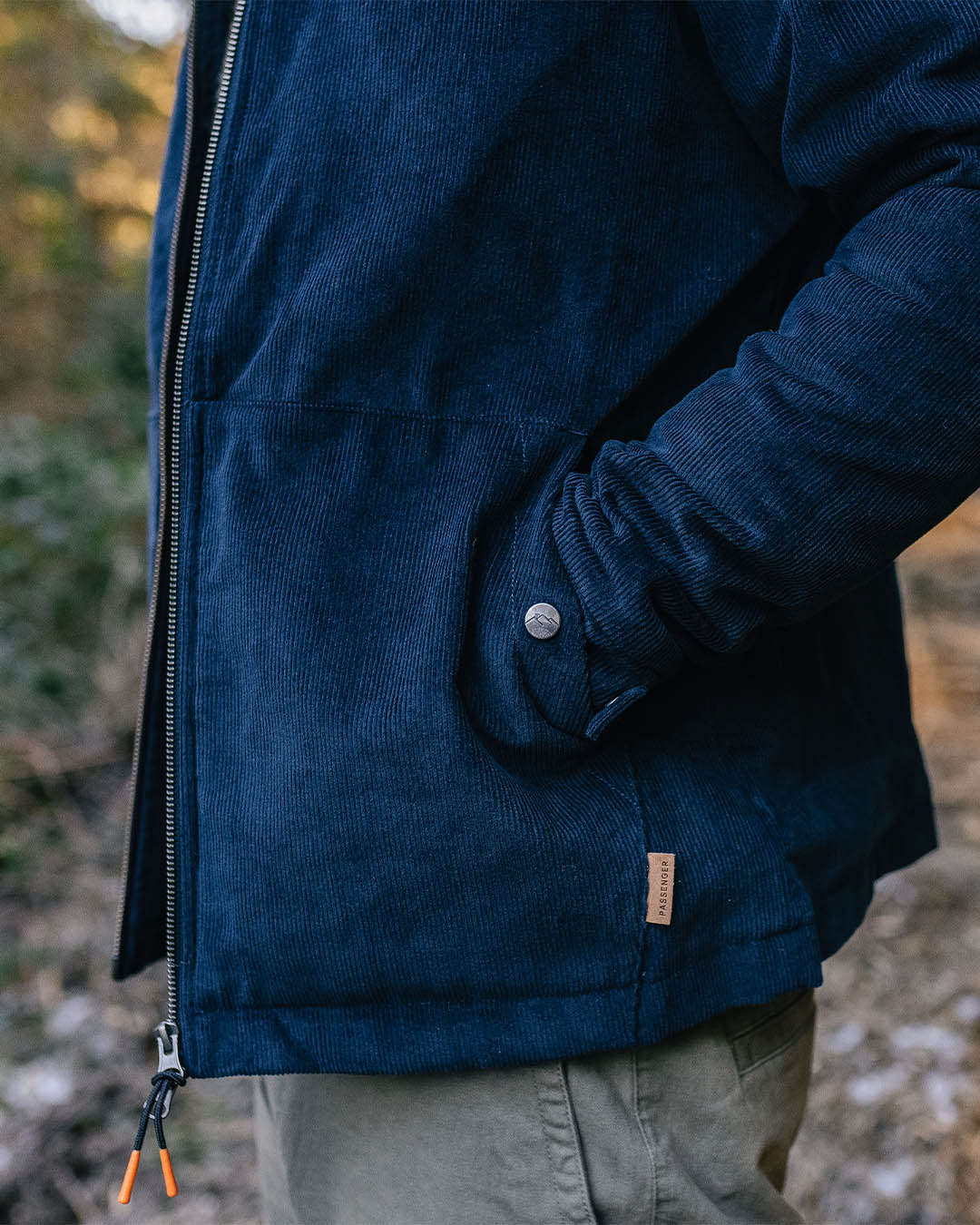 Alder Cord Jacket - Deep Navy - Image 4