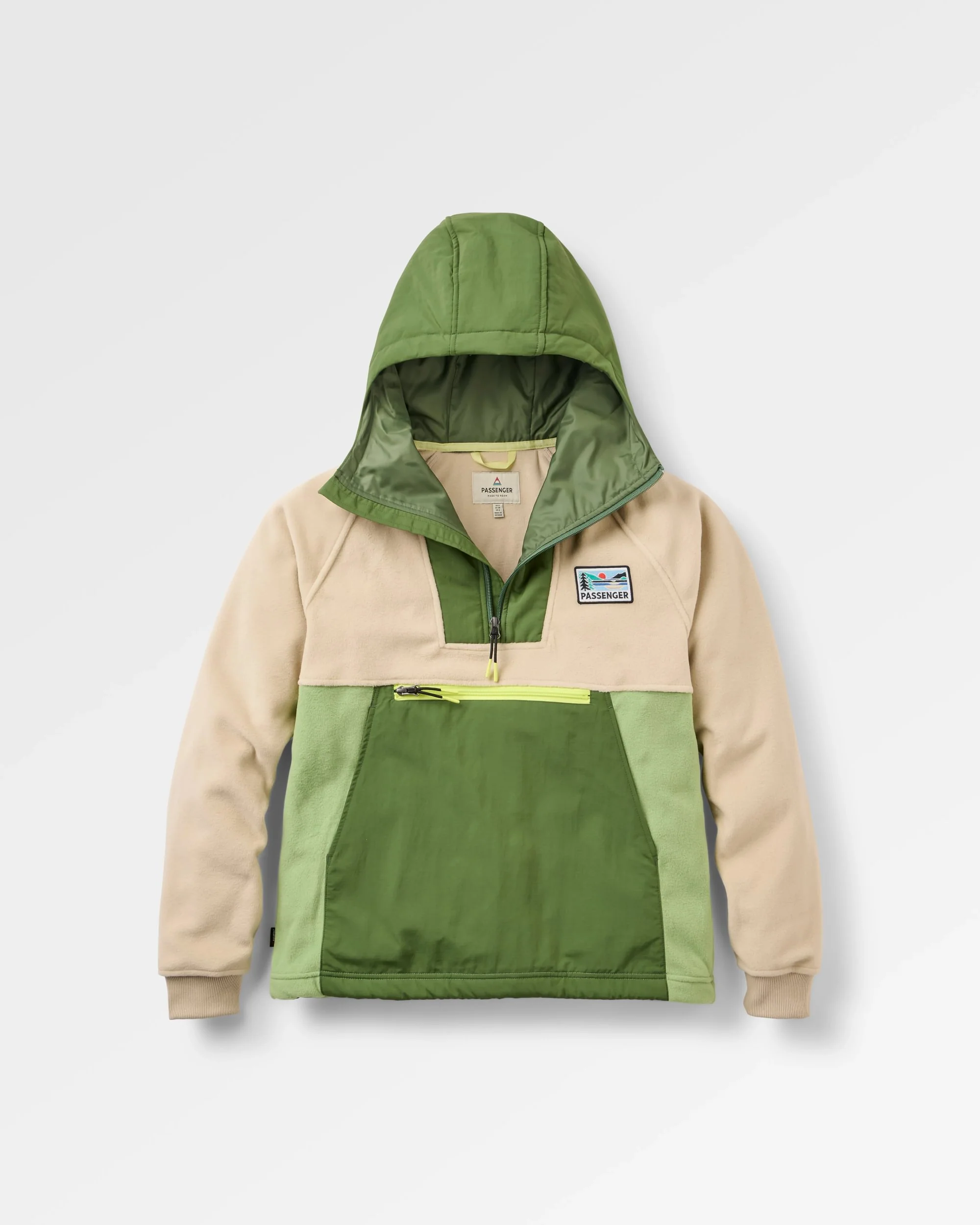 Alexander Hooded Polartec® Fleece - Feather/Wild Green - Image 2