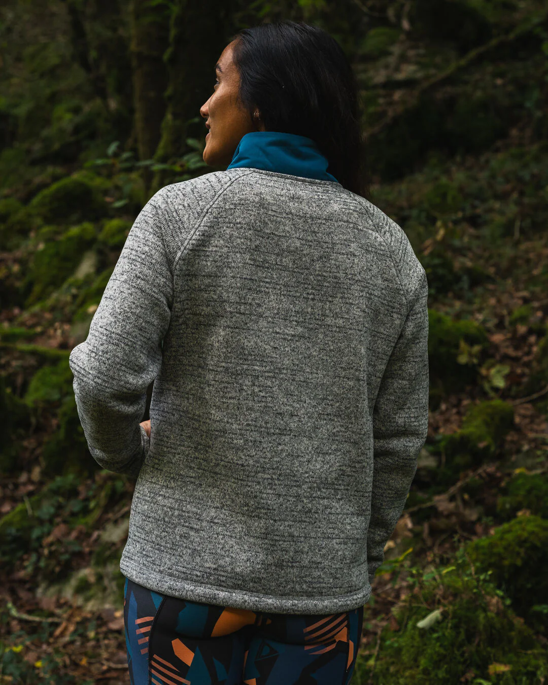 Women's Amber PolartecĀ® Fleece - Grey Marl - Image 4