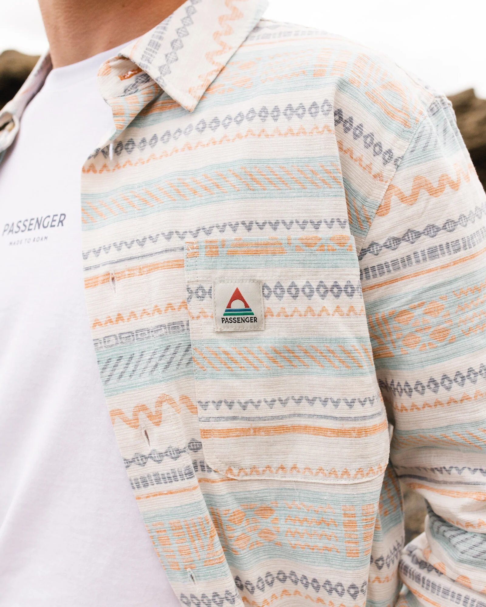 Amboro Shirt - Patchwork Stripe Birch - Image 3
