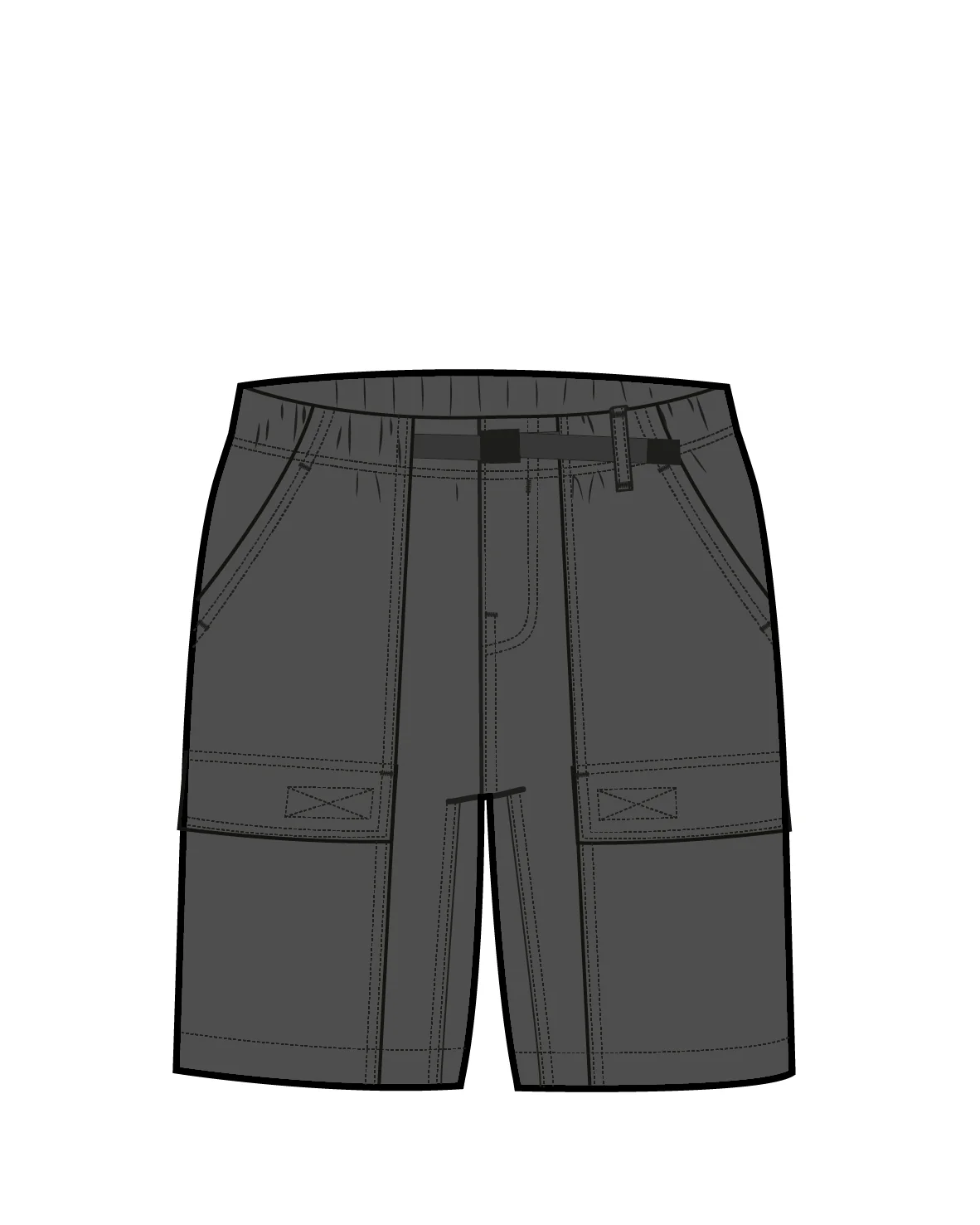 Apex Cargo Cotton Short - Charcoal - Image 12