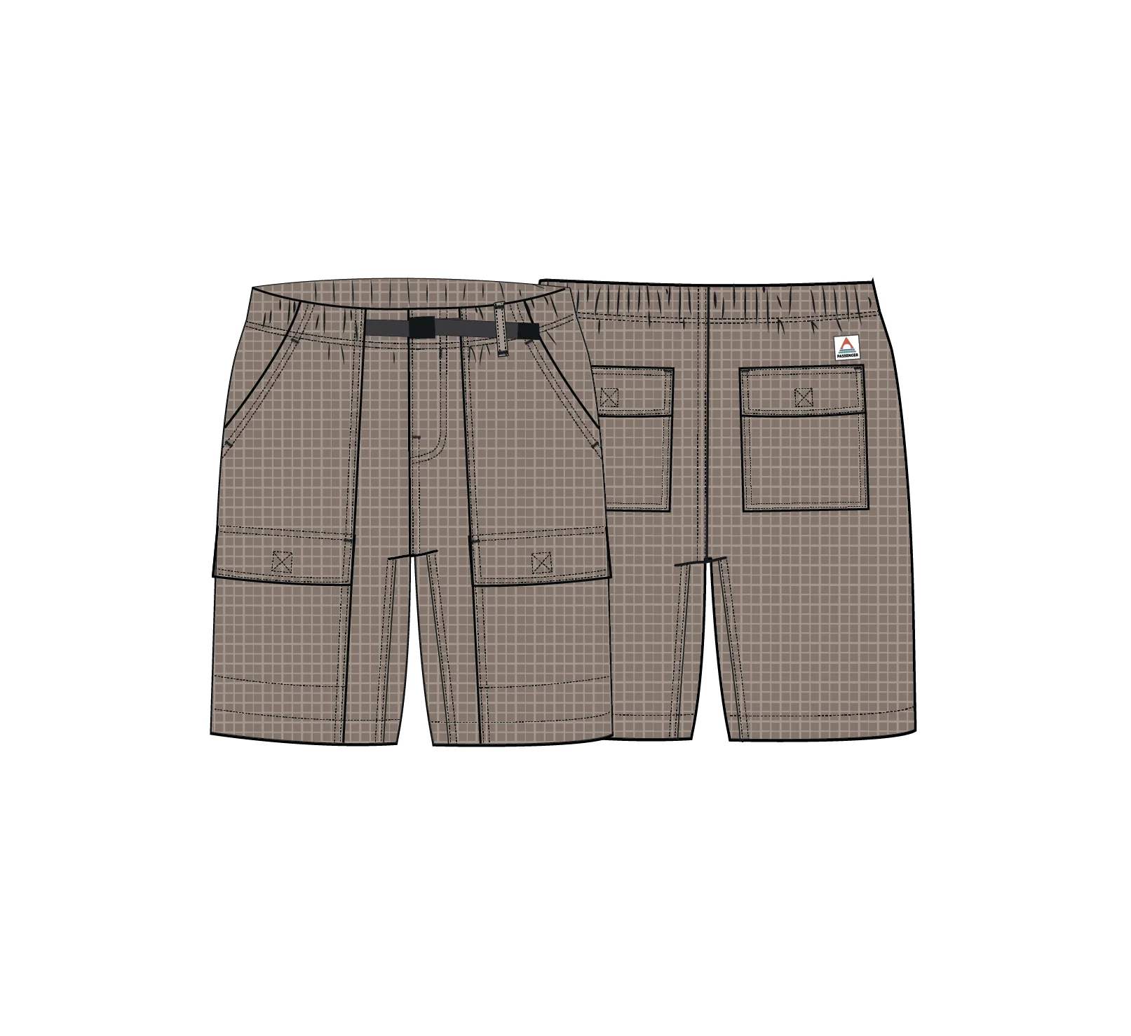 Apex Grid Cord Short - Simply Taupe - Image 10