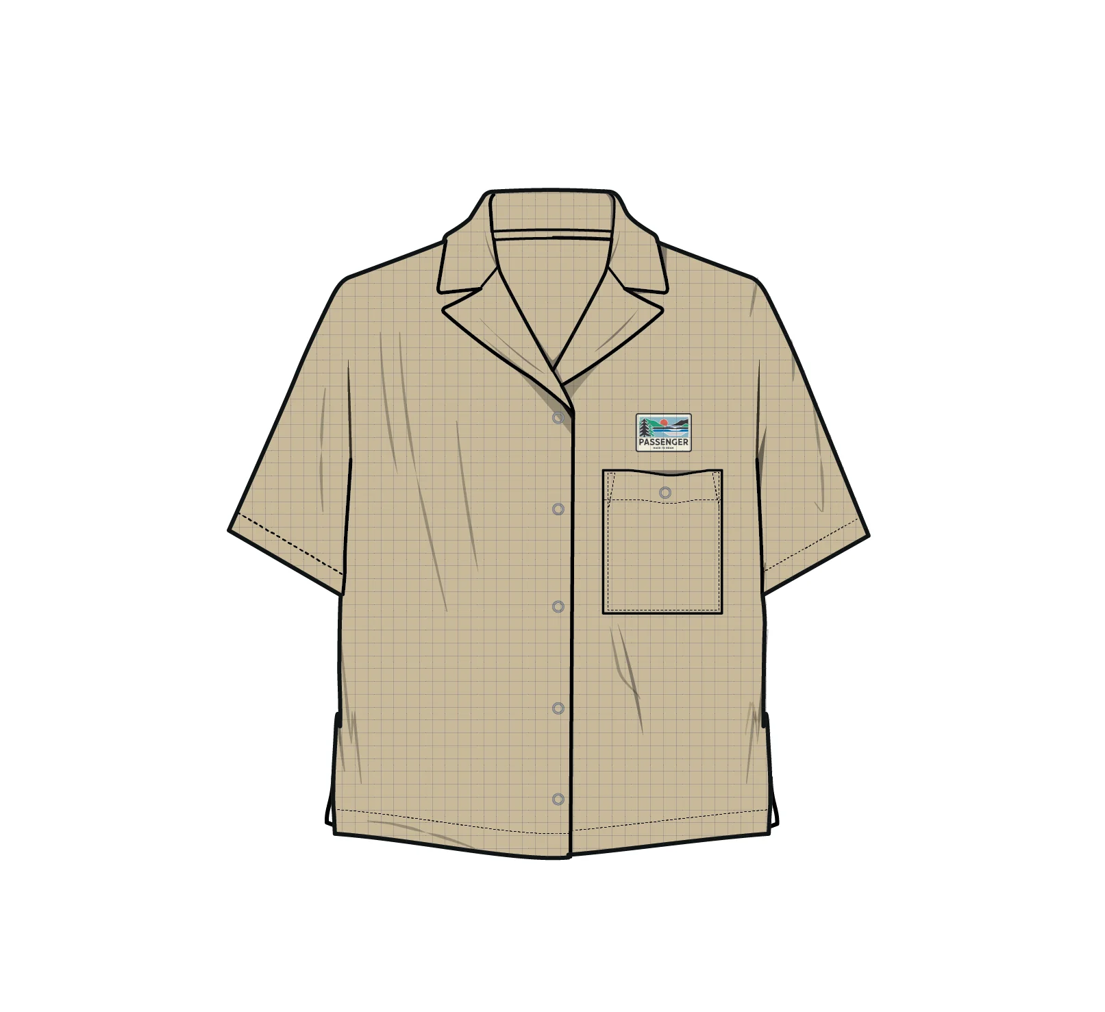Arden Ripstop Short Sleeve Shirt - Desert - Image 9