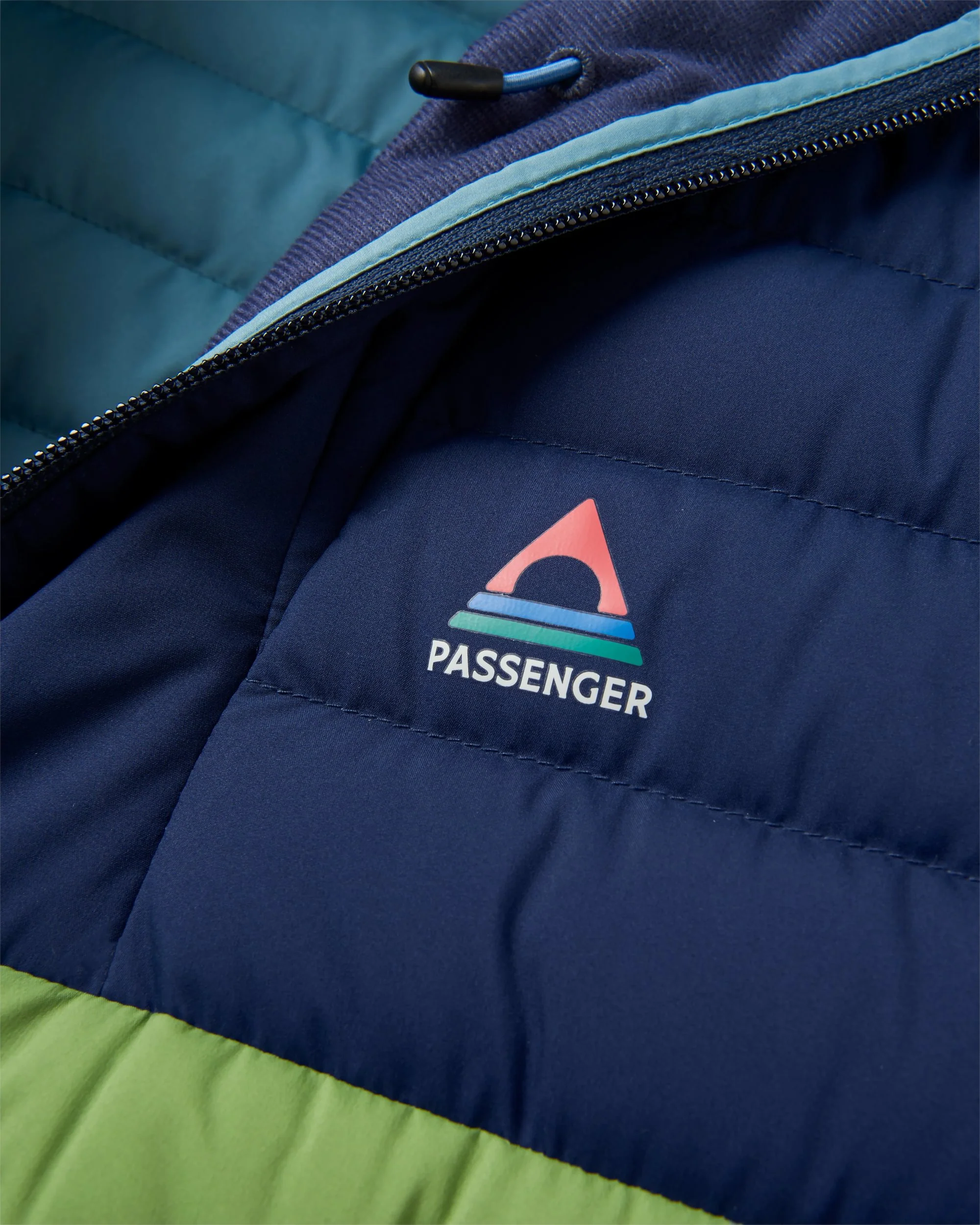 Ashland Down Jacket - Rich Navy/Pear Green - Image 8