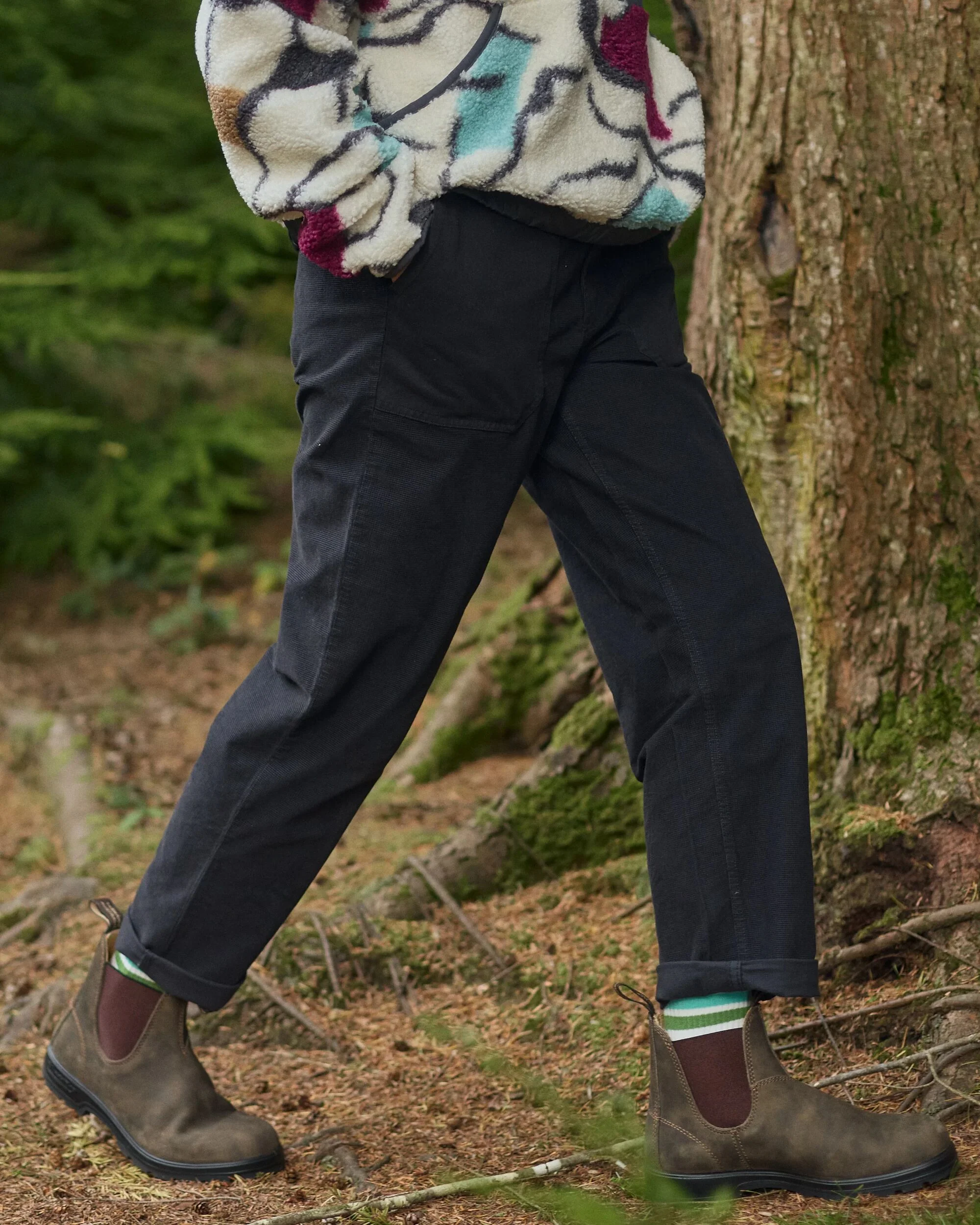 Avian Cord Trouser - Black - Image 3