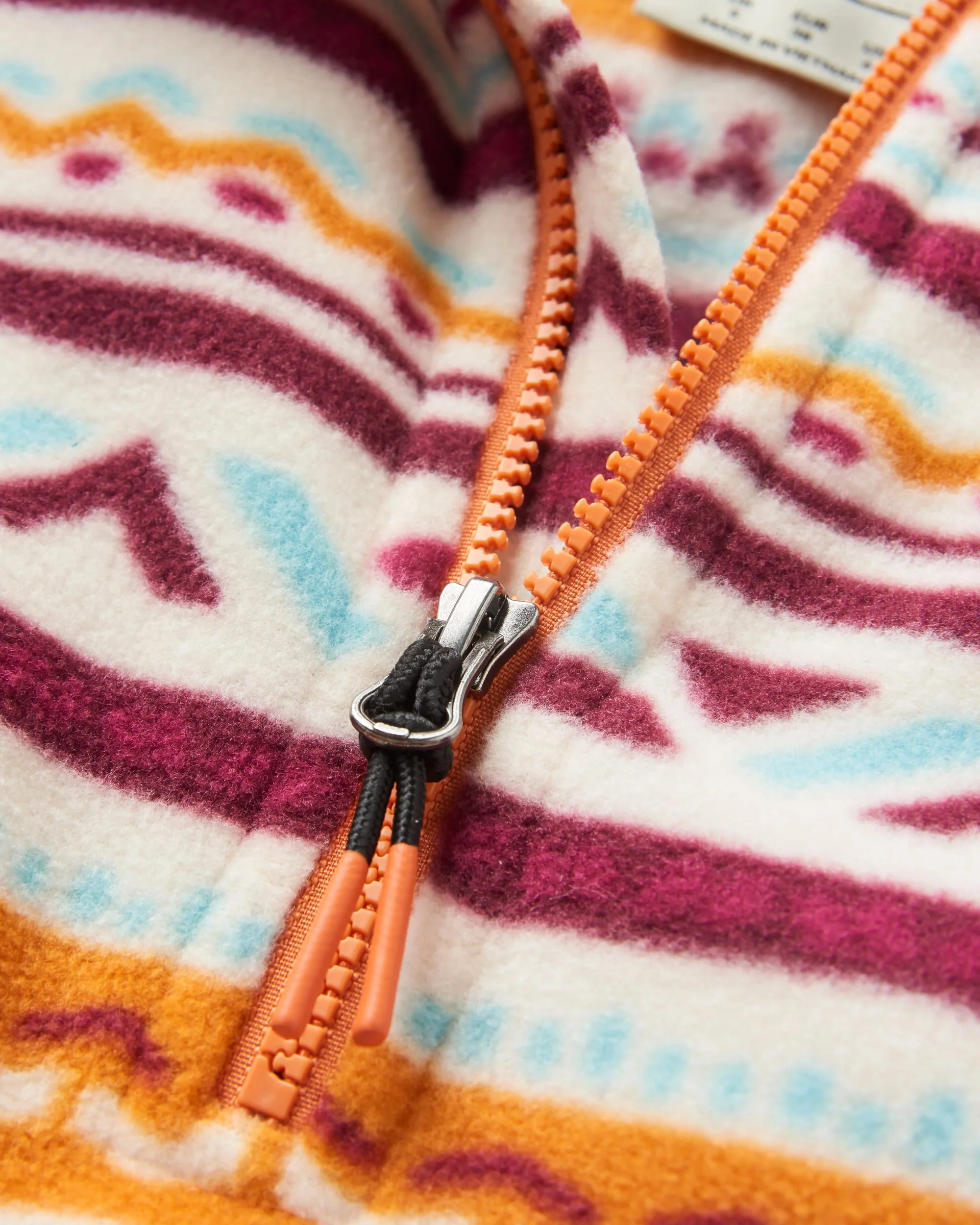 Ayla Micro Polartec® Hooded Fleece - Geo Tracks Birch - Image 8