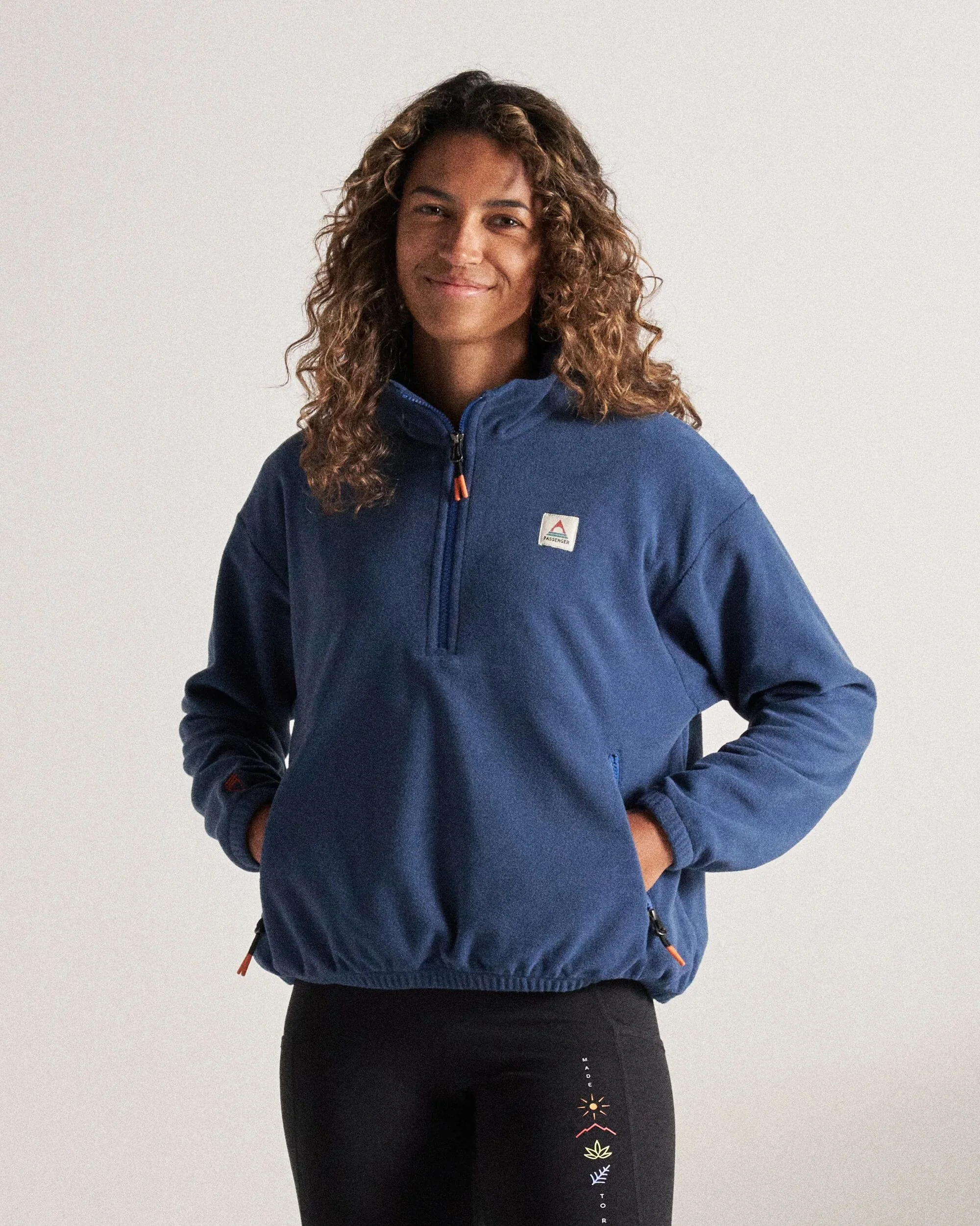 Ayla Micro Polartec® Fleece - Dark Denim