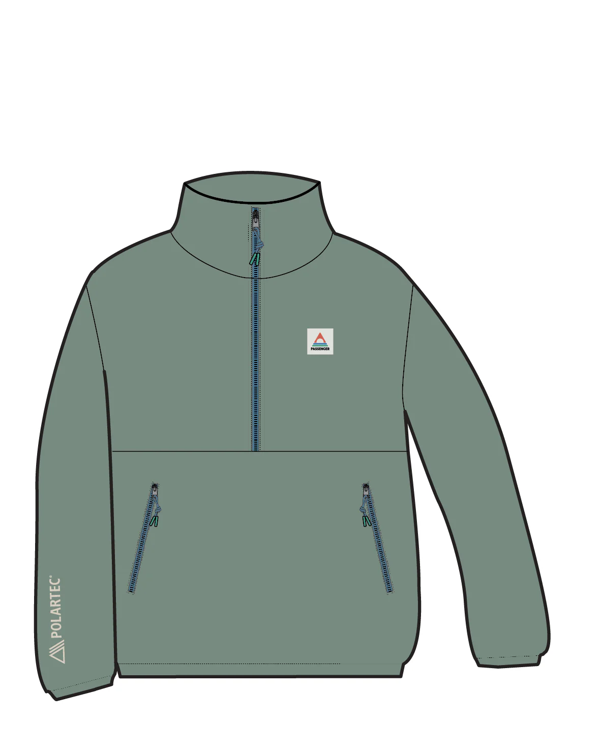 Ayla Micro Polartec® Fleece - Pistachio - Image 9