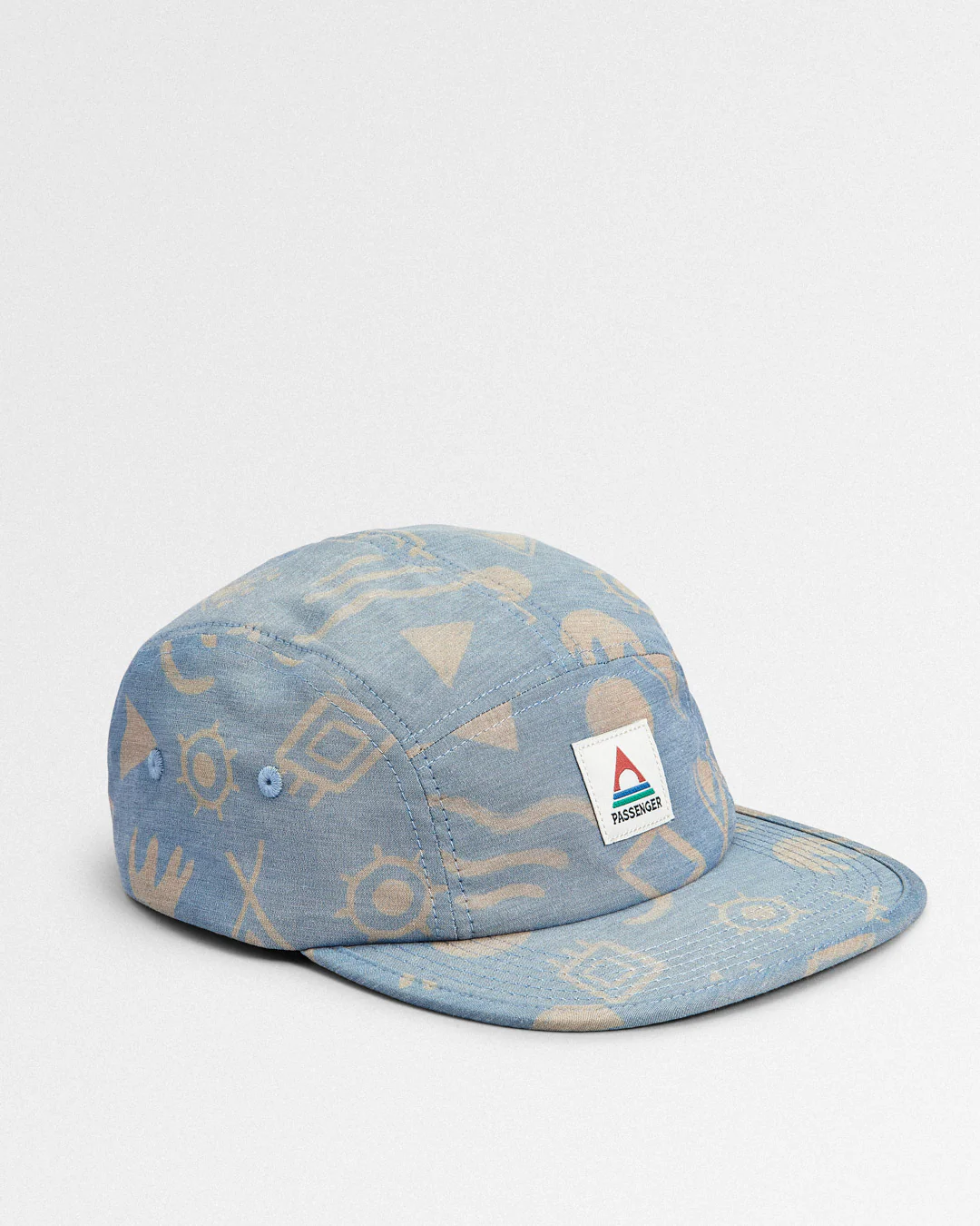 Azara Organic 5 Panel Cap - Abstract Dark Denim - Image 2