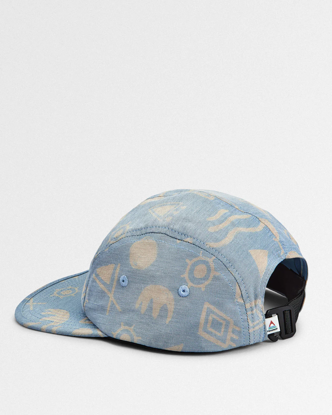 Azara Organic 5 Panel Cap - Abstract Dark Denim - Image 3