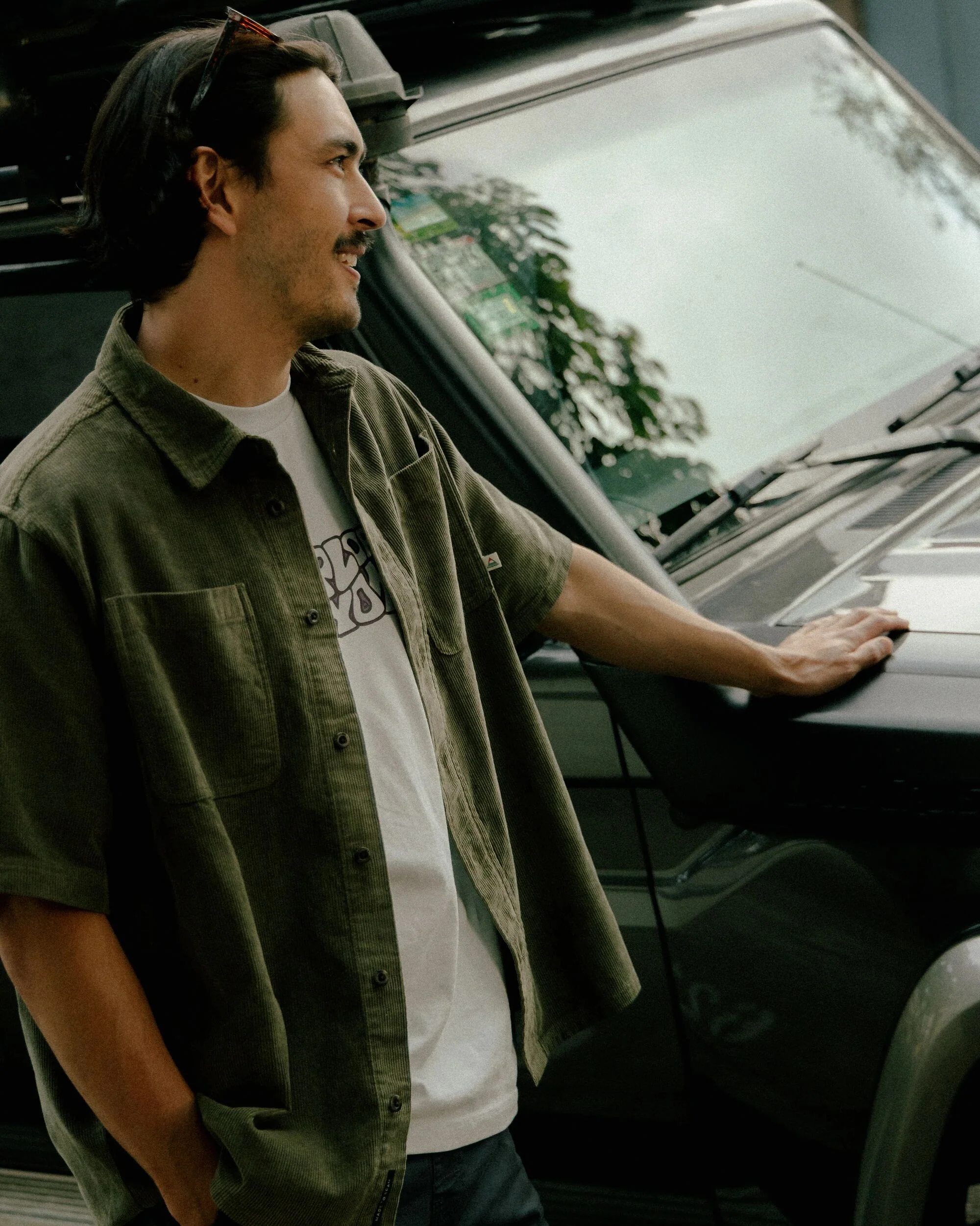 Backcountry Short Sleeve Cord Shirt - Dusty Olive - Image 6