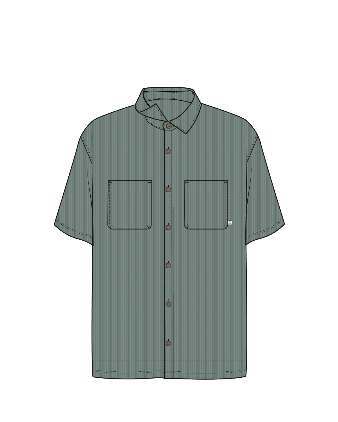 Backcountry Short Sleeve Cord Shirt - Pistachio - Image 10