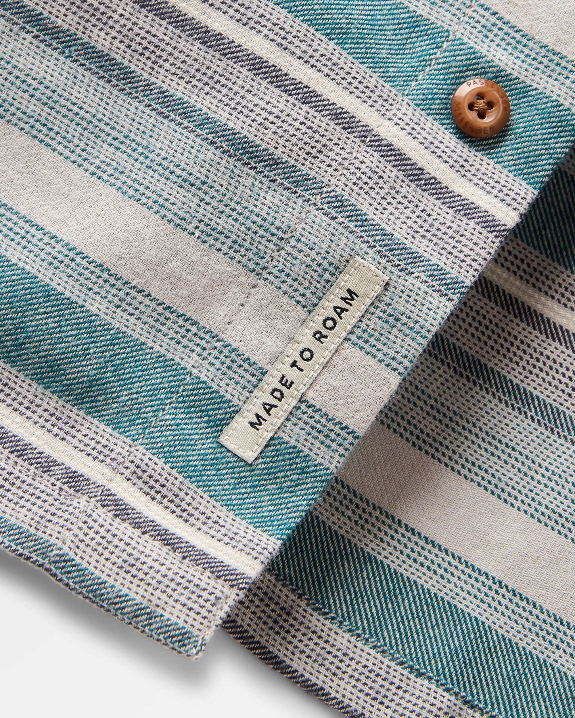 Backcountry Stripe Light Shirt - Grey Marl/Mediterranean Stripe - Image 6