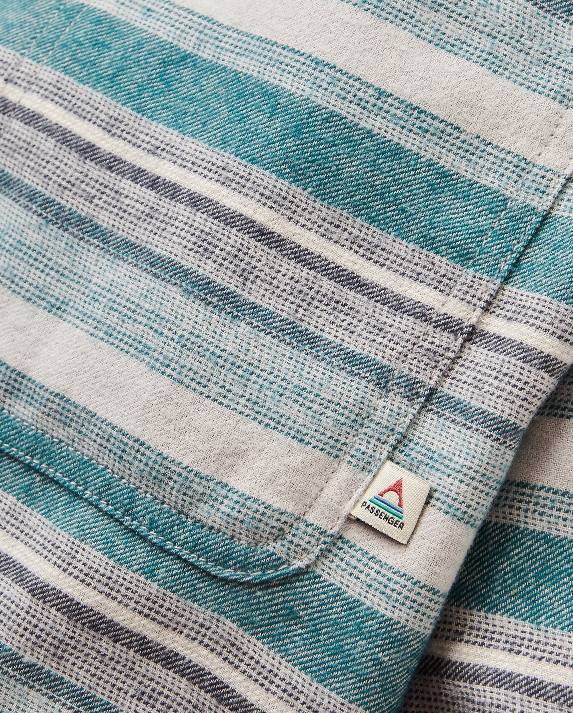Backcountry Stripe Light Shirt - Grey Marl/Mediterranean Stripe - Image 7