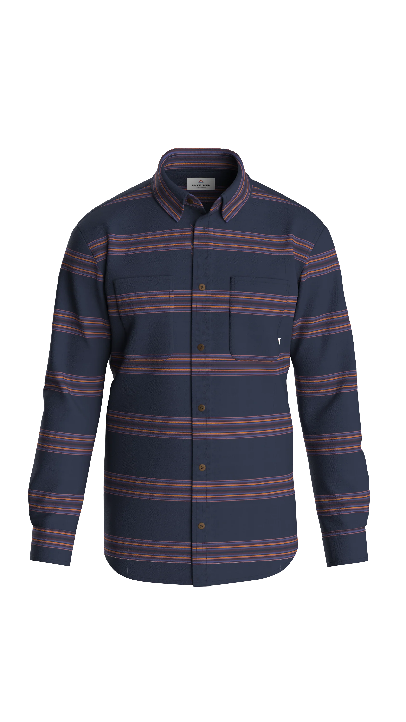 Backcountry Stripe Light Shirt - Rich Navy/Deep Plum Stripe - Image 14