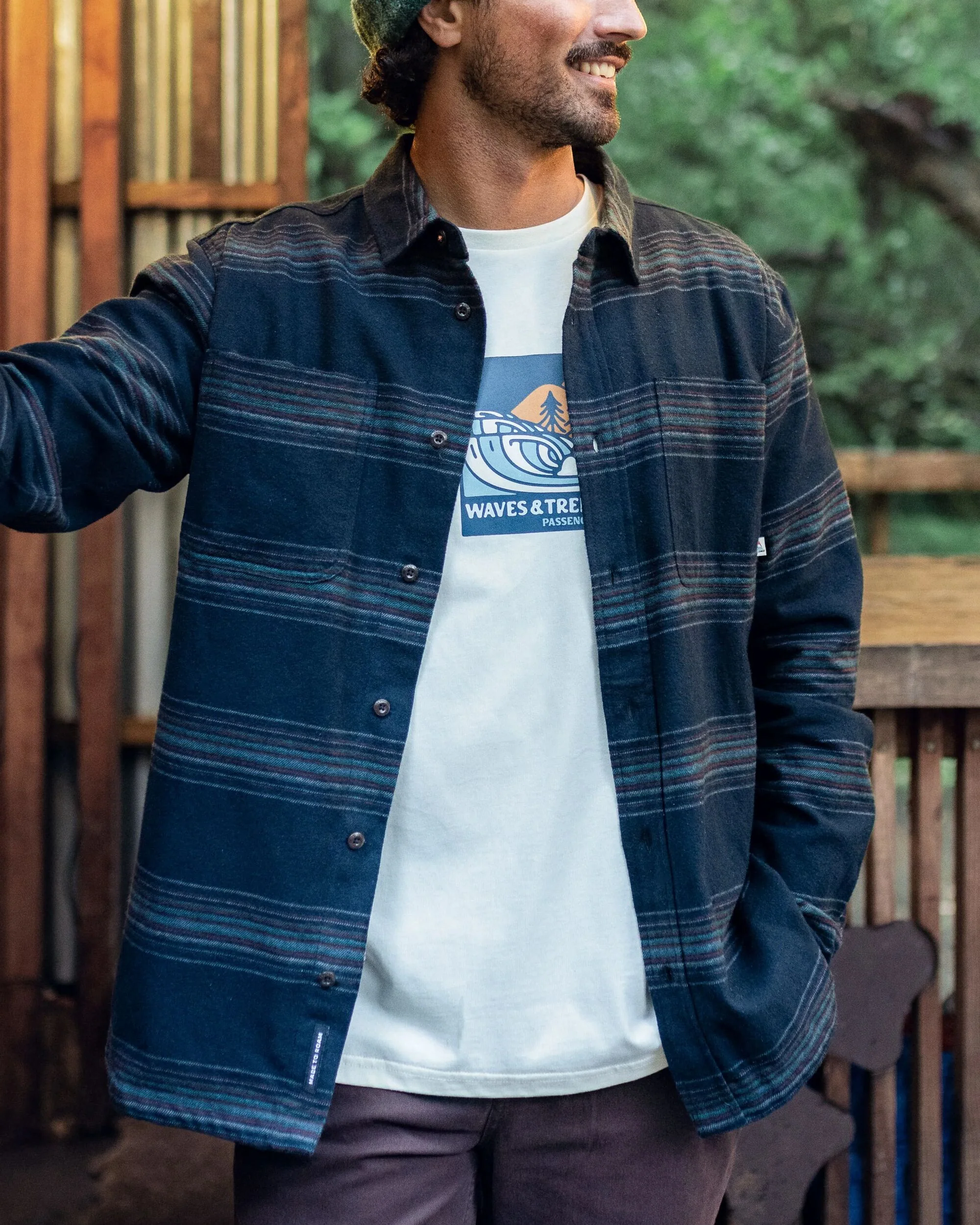 Backcountry Stripe Shirt - Black Stripe - Image 4