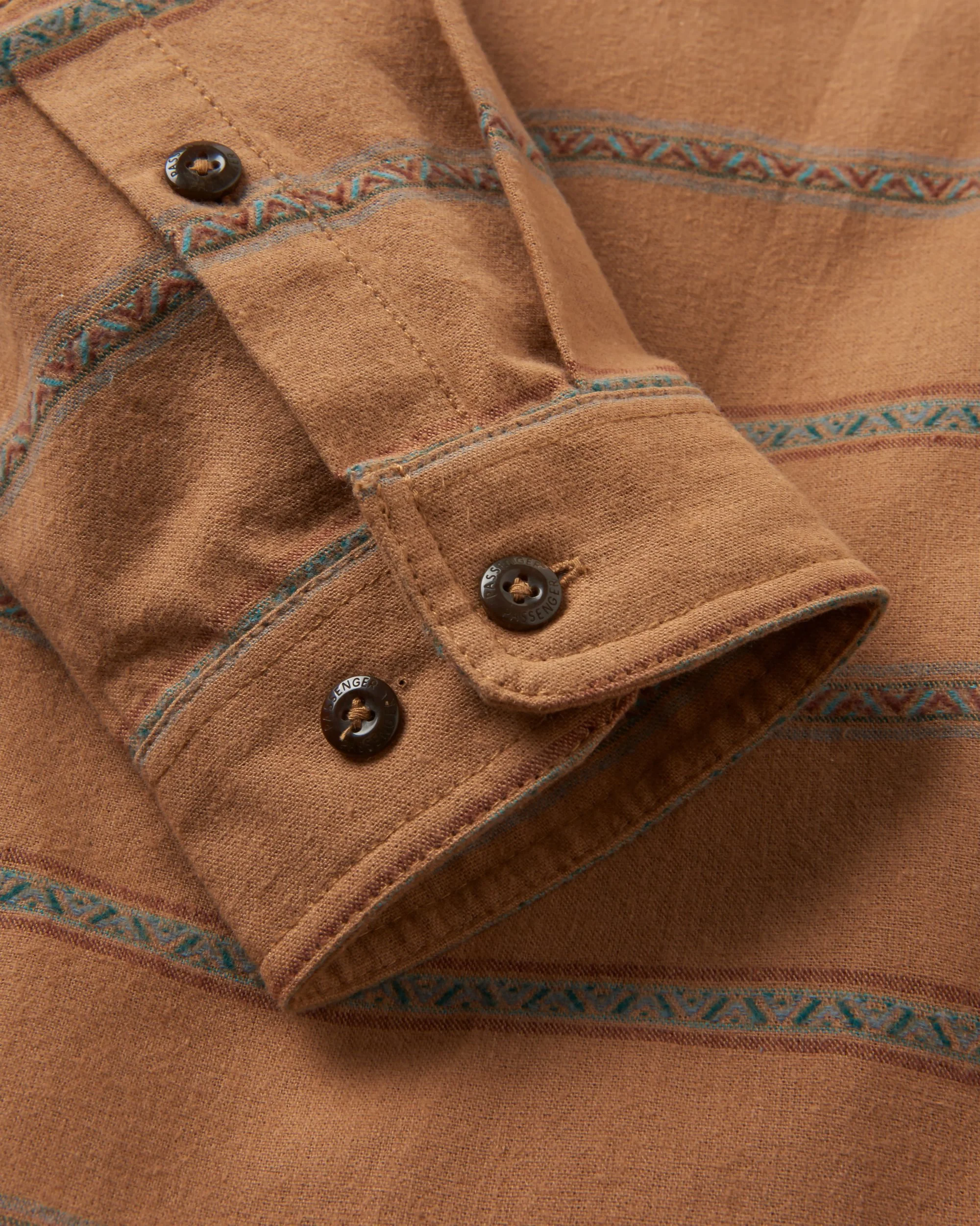 Backcountry Stripe Shirt - Toffee Jacquard - Image 10