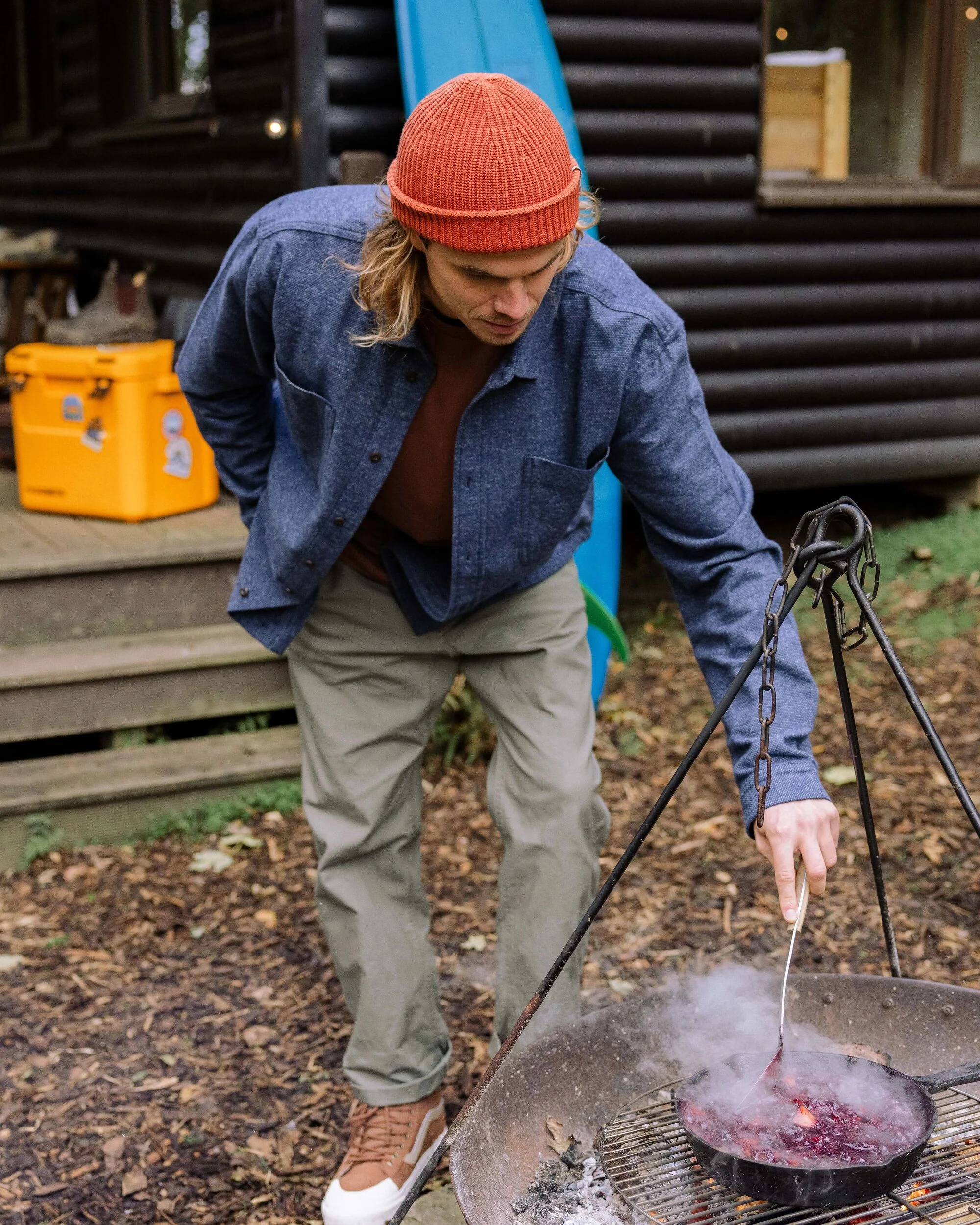 Backcountry Flannel Shirt - Rich Navy/Birch - Image 3