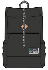 Backwoods Rolltop 32L Backpack - Black - Image 6