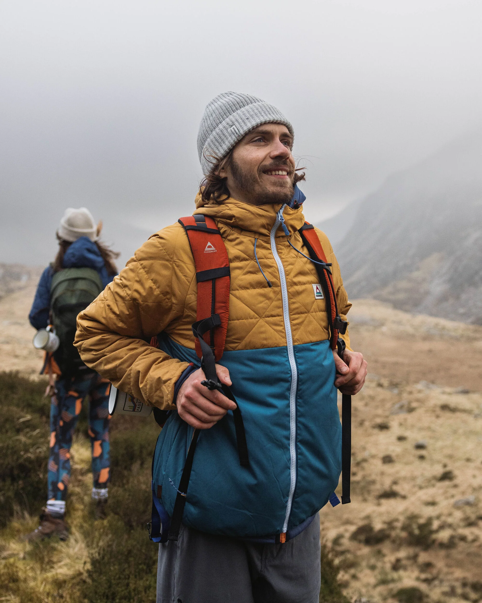 Base ThermoreĀ® Insulated Jacket - Dusty Ochre/ Corsair Blue - Image 2