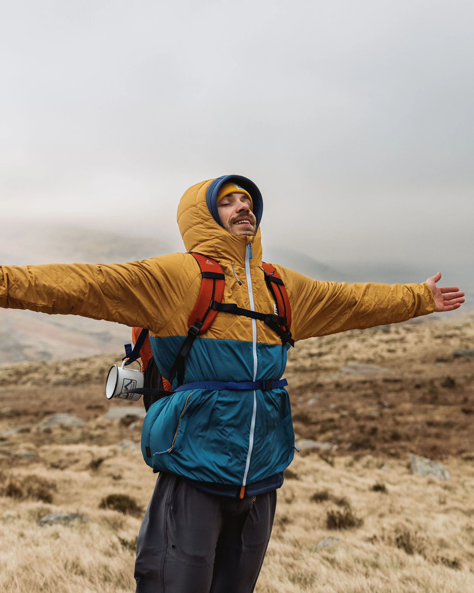 Base ThermoreĀ® Insulated Jacket - Dusty Ochre/ Corsair Blue - Image 8