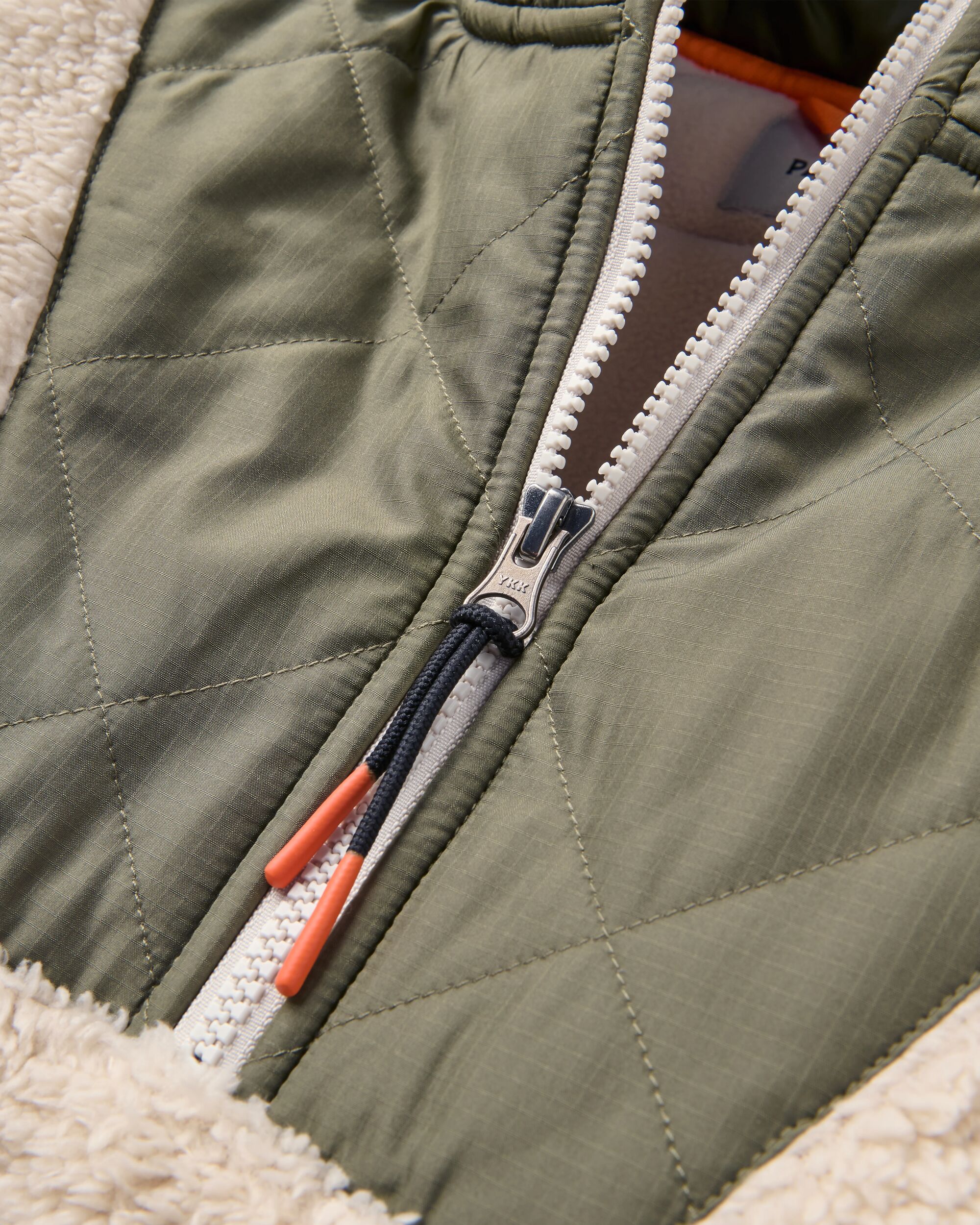 Beaumont Sherpa Hooded Fleece - Vintage White - Image 5