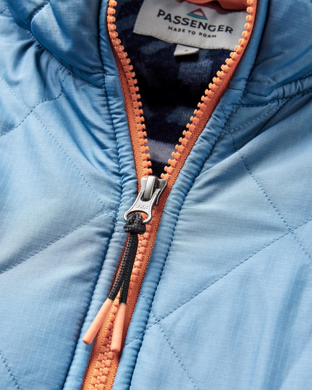 Beaumont Sherpa Hooded Fleece - Homespun Stripe Navy - Image 5