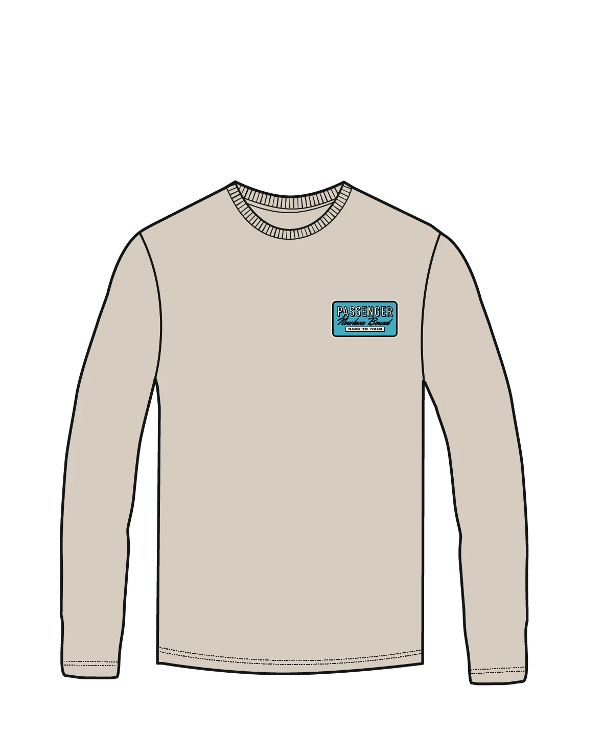 Beechey LS T-Shirt - Birch - Image 6
