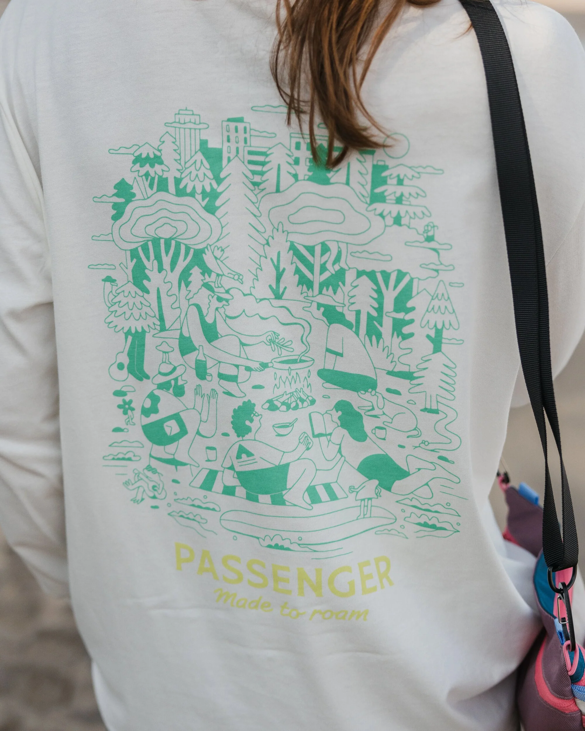 Better Outside Organic Cotton Oversized LS T-Shirt - Marshmallow - Image 5