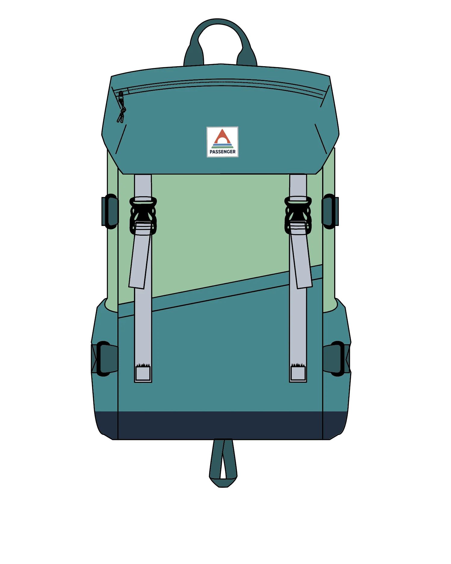 Boondocker 26L Backpack - Mediterranean/ Ocean Teal - Image 11