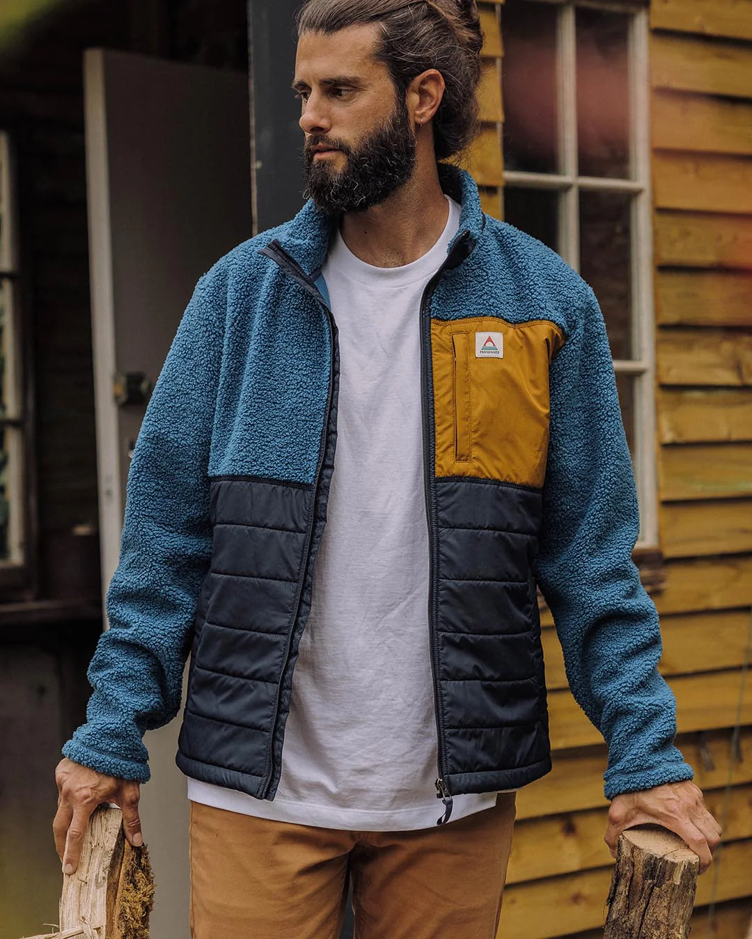 Born Explorer Polar-Lined Sherpa Fleece - Blue Steel - Image 2