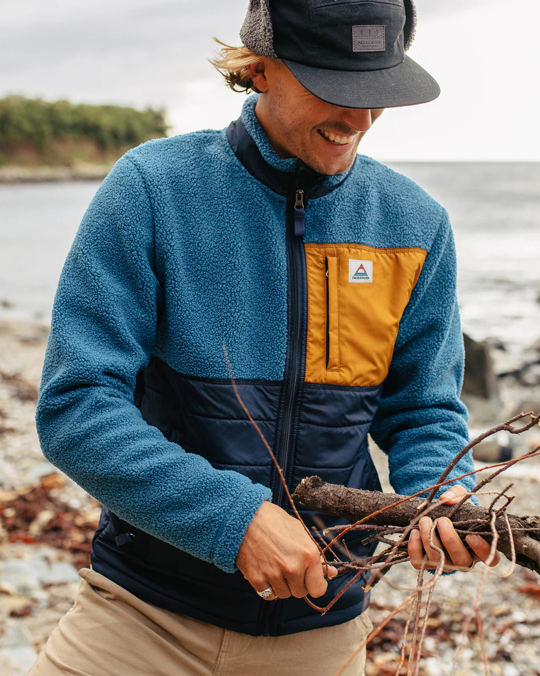 Born Explorer Polar-Lined Sherpa Fleece - Blue Steel - Image 4
