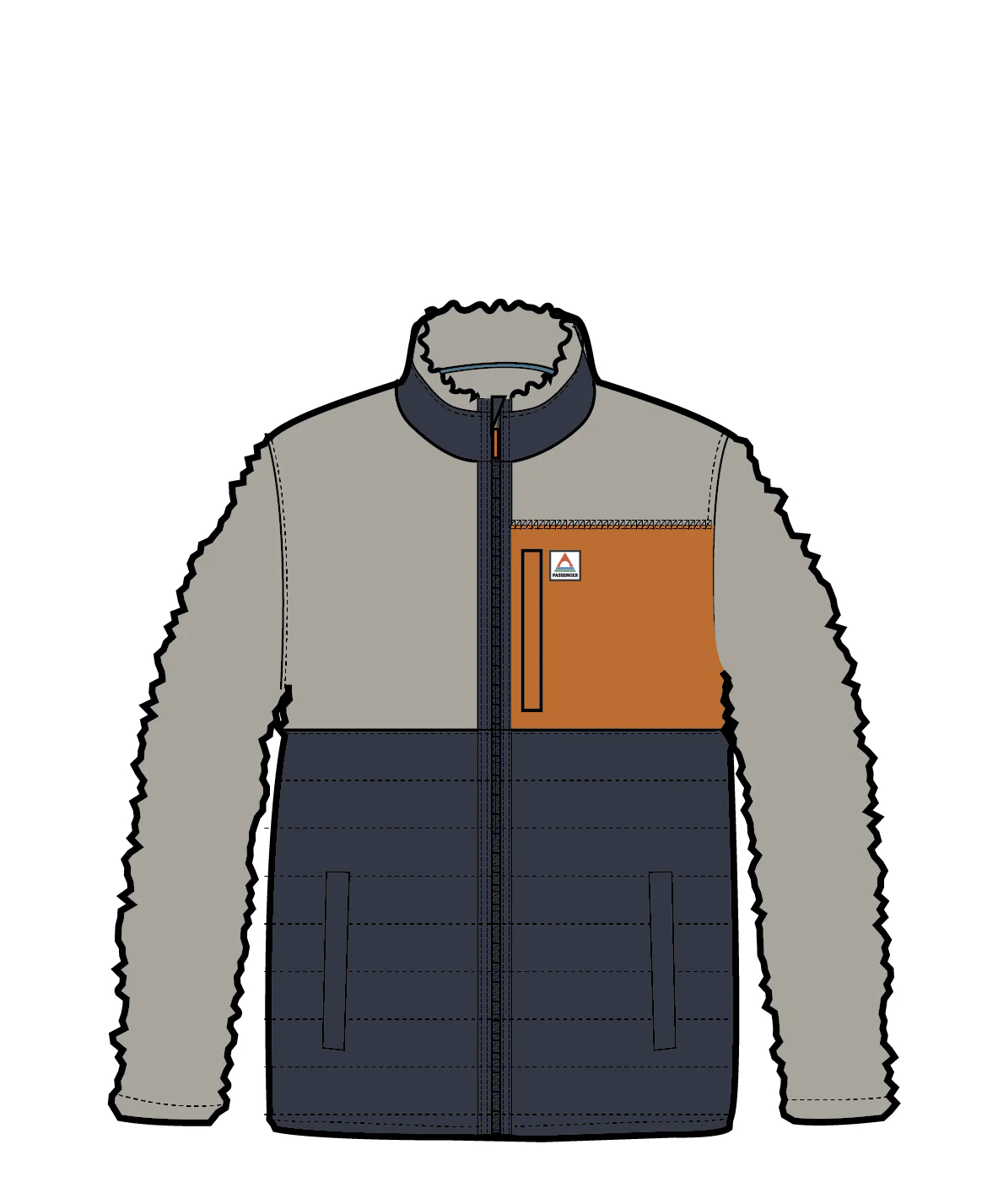 Born Explorer Polar-Lined Sherpa Fleece - Steel Grey - Image 11