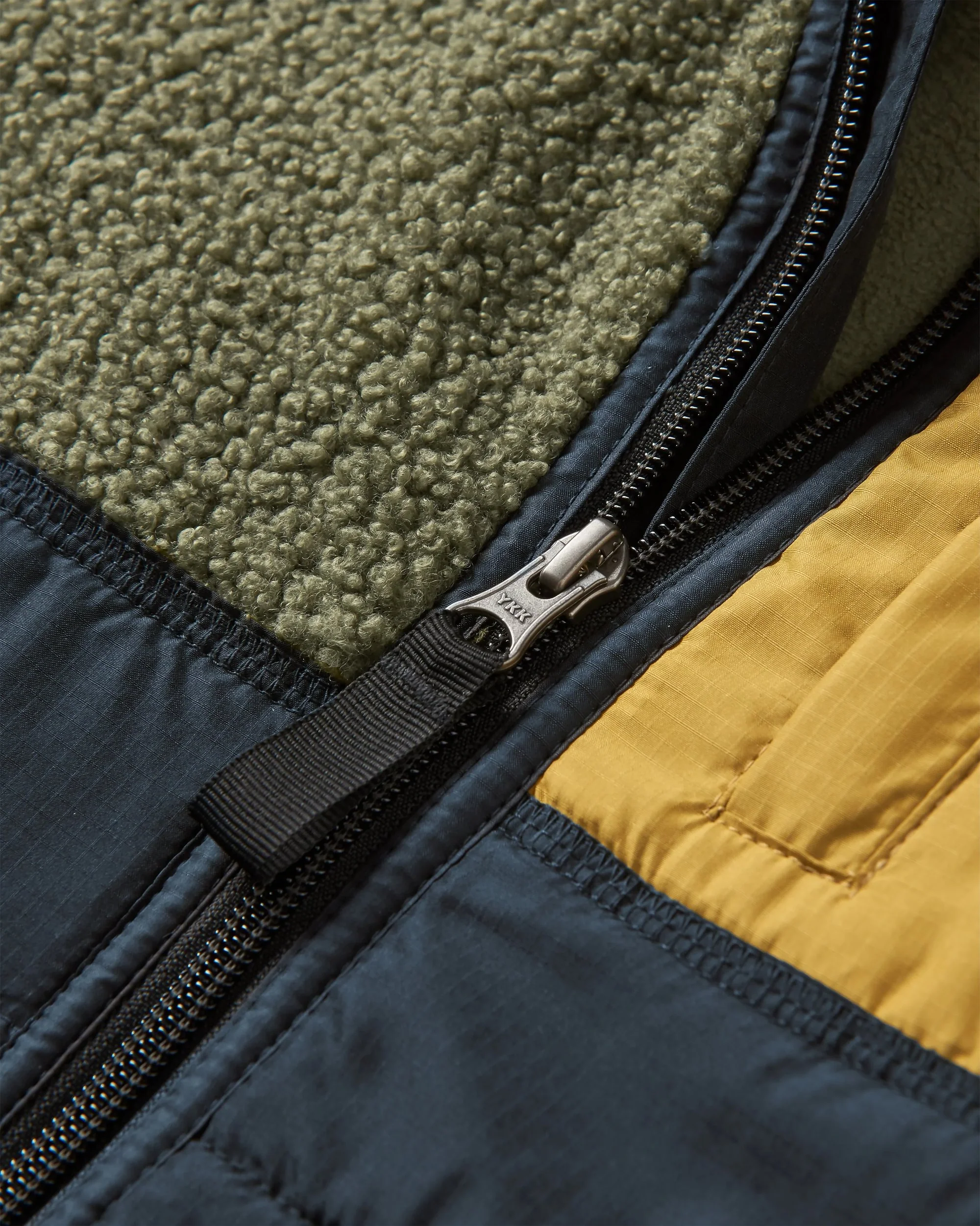 Born Explorer Polar-Lined Sherpa Vest - Khaki - Image 2