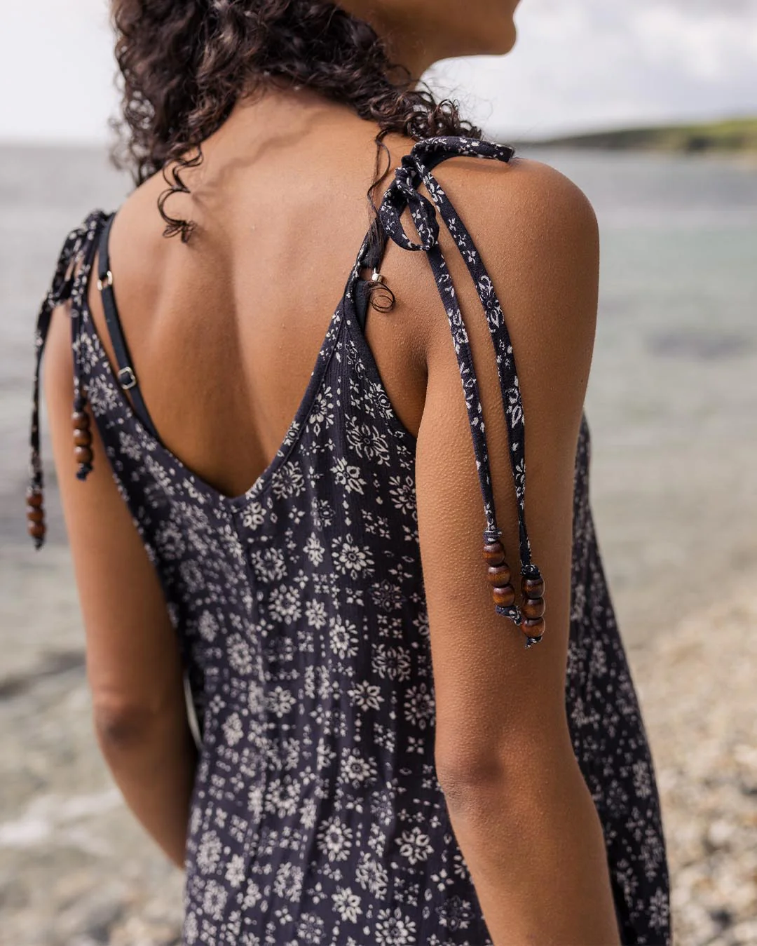Breeze Maxi Dress - Simple Tile Faded Black - Image 3
