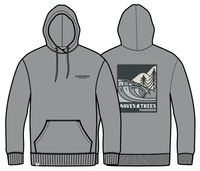 Waves & Trees Organic Cotton Hoodie - Steel Grey - Image 12