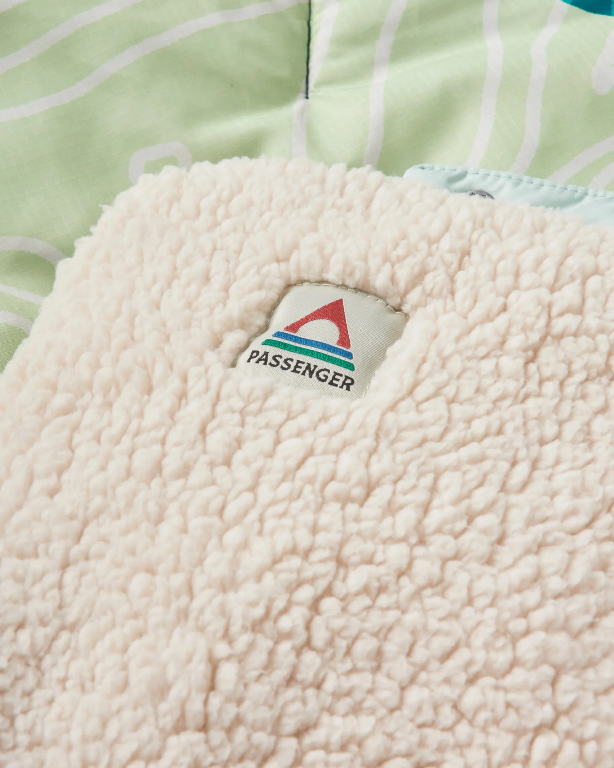 Cabin Sherpa Blanket - Abstract Mountain Green - Image 12