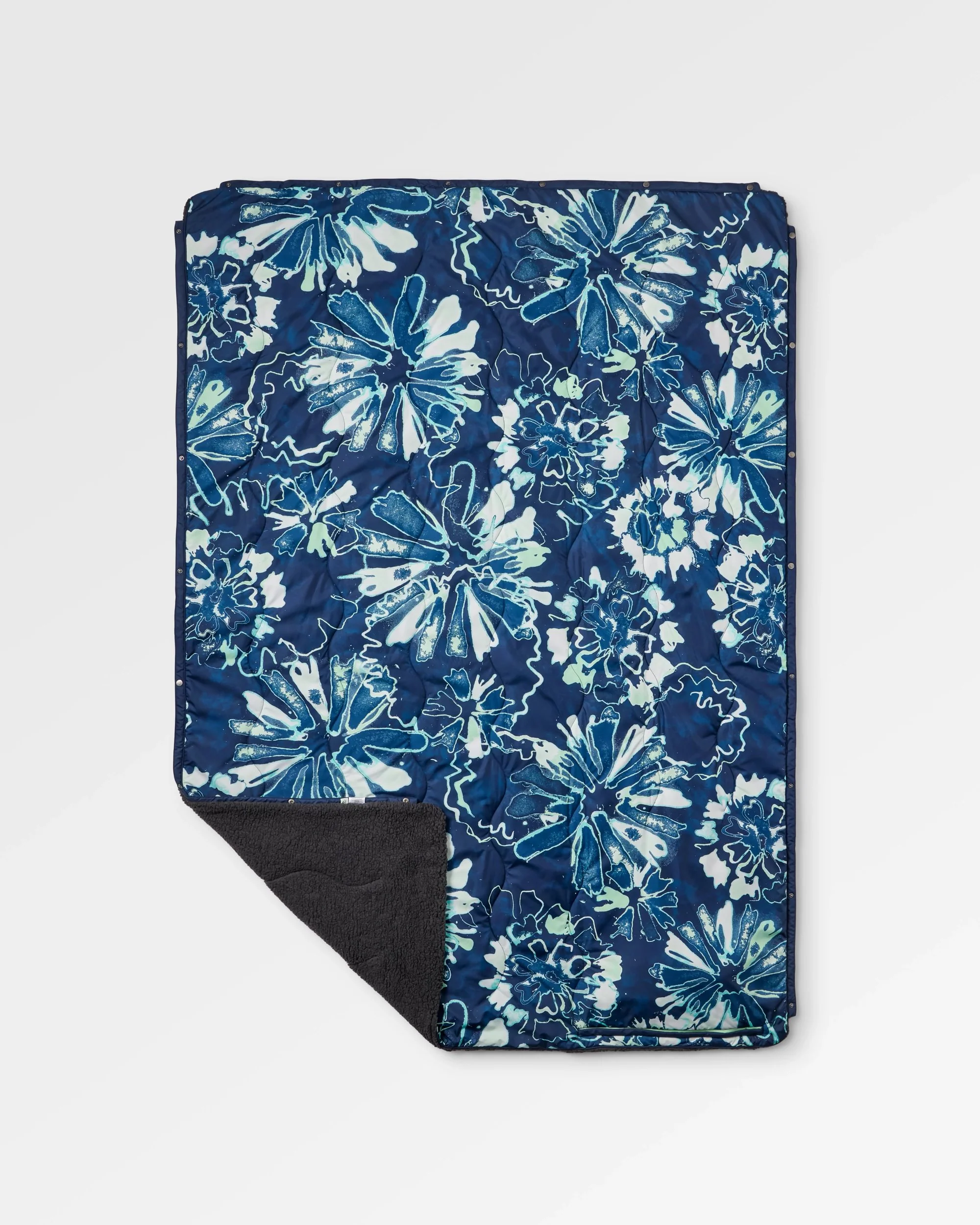 Cabin Sherpa Blanket - Frost Rich Navy