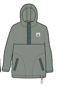 Calla Hooded Polar-Lined Fleece - Pistachio - Image 13
