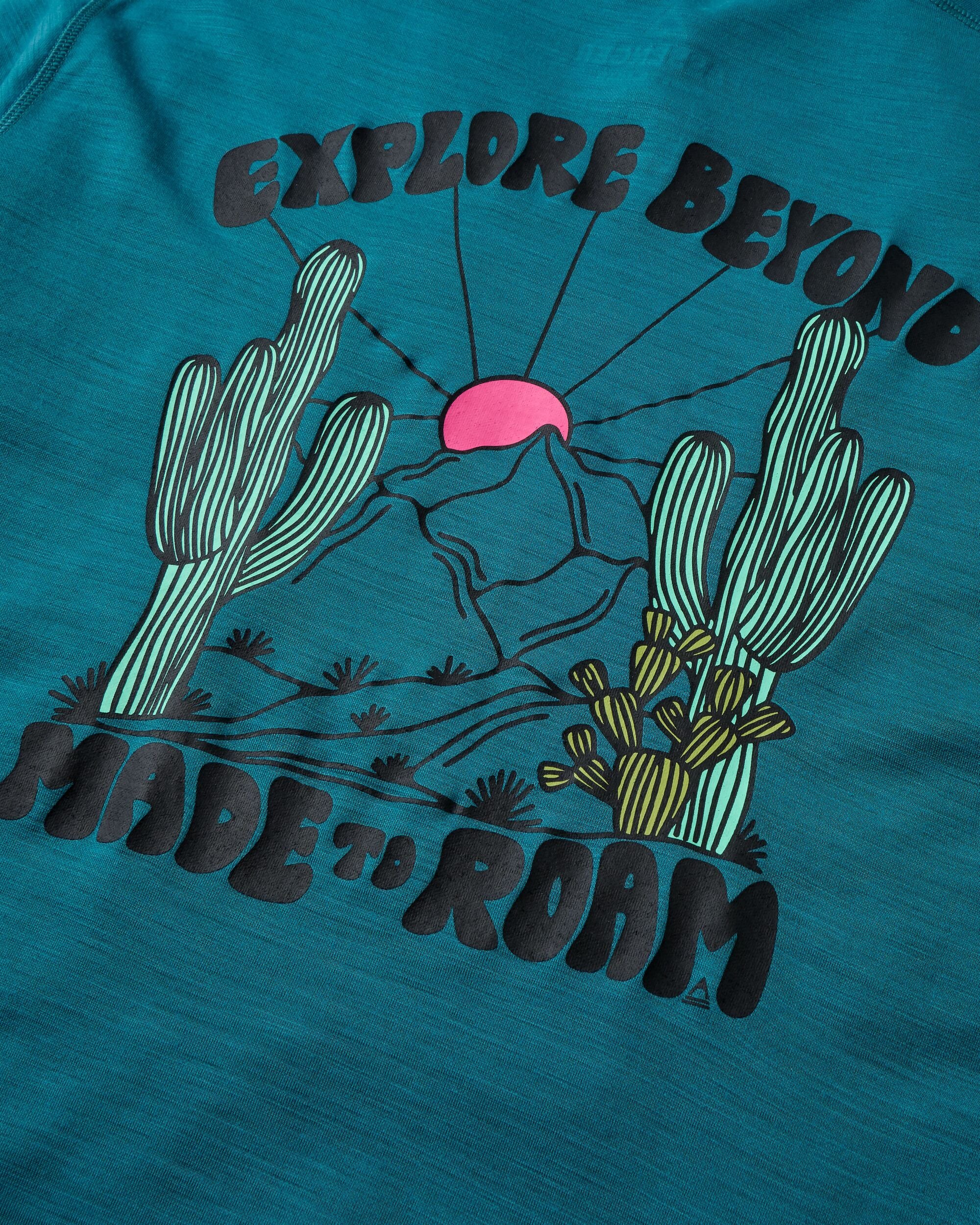 Camp Lost Lightweight Merino Blend T-Shirt - Mediterranean - Image 4
