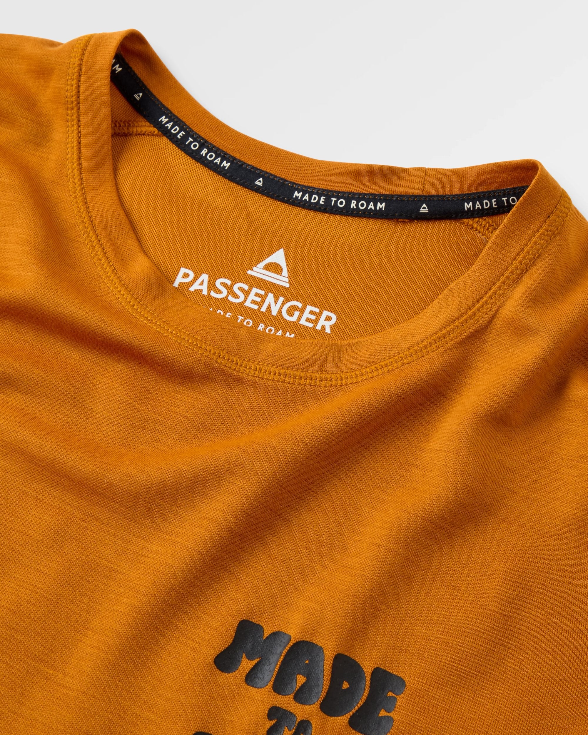 Camp Wild Lightweight Merino Blend T-Shirt - Retro Orange - Image 4