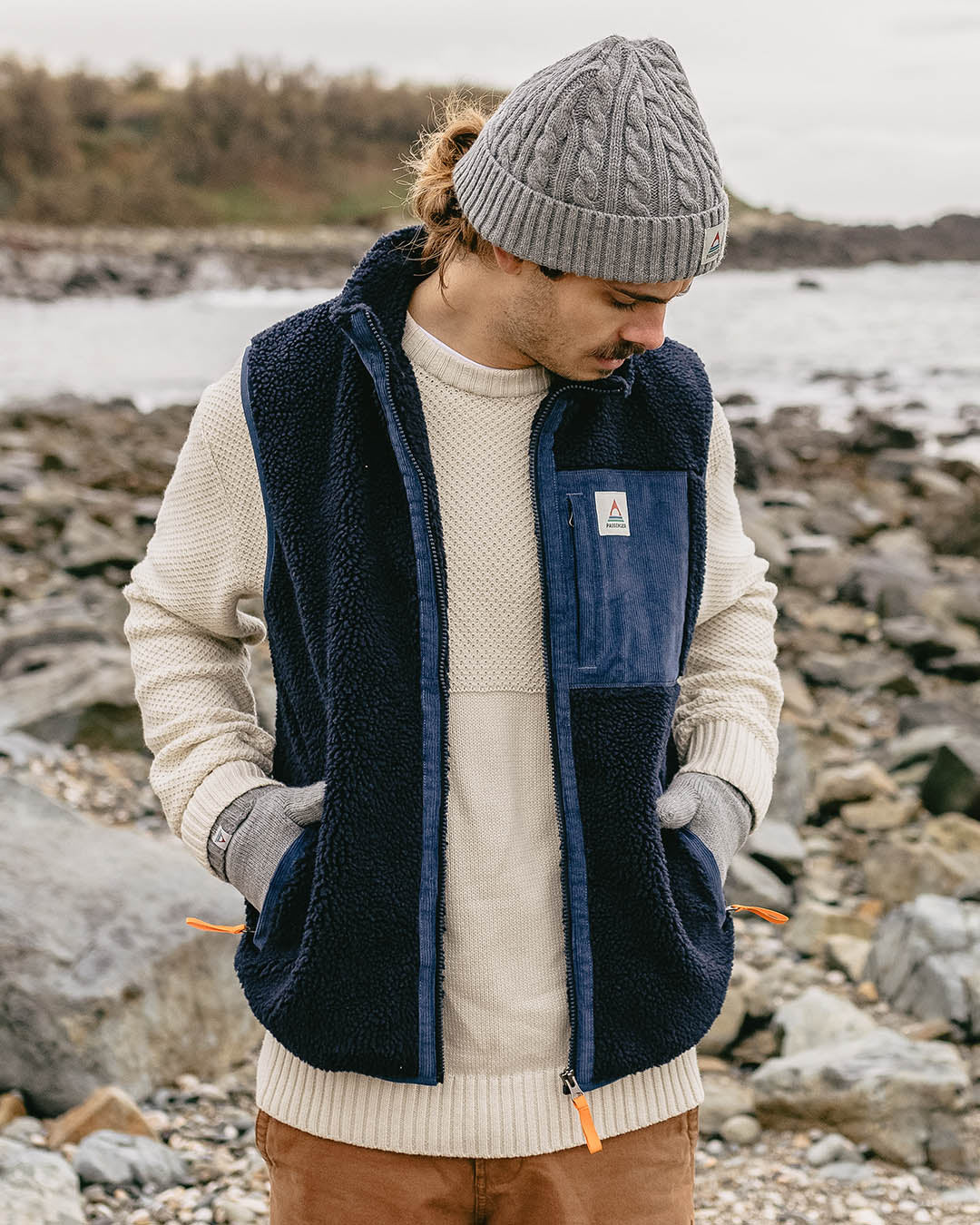 Canyon Deep-Pile Sherpa Vest - Deep Navy - Image 2